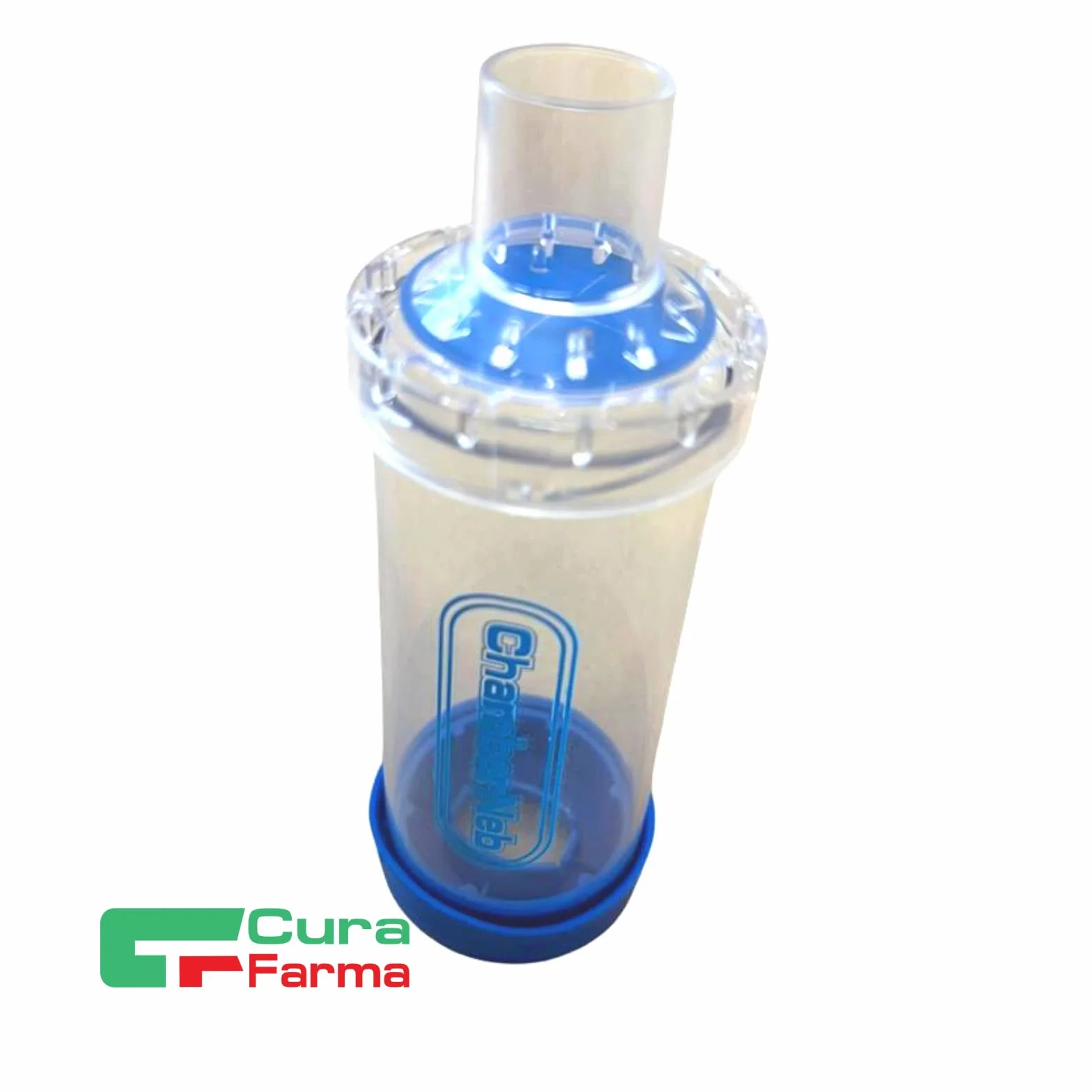 CURA FARMA ChamberNeb Distanziatore per Inalatori Bambini Adulti Neonati Camera Spray Asma Kit 3 Maschere