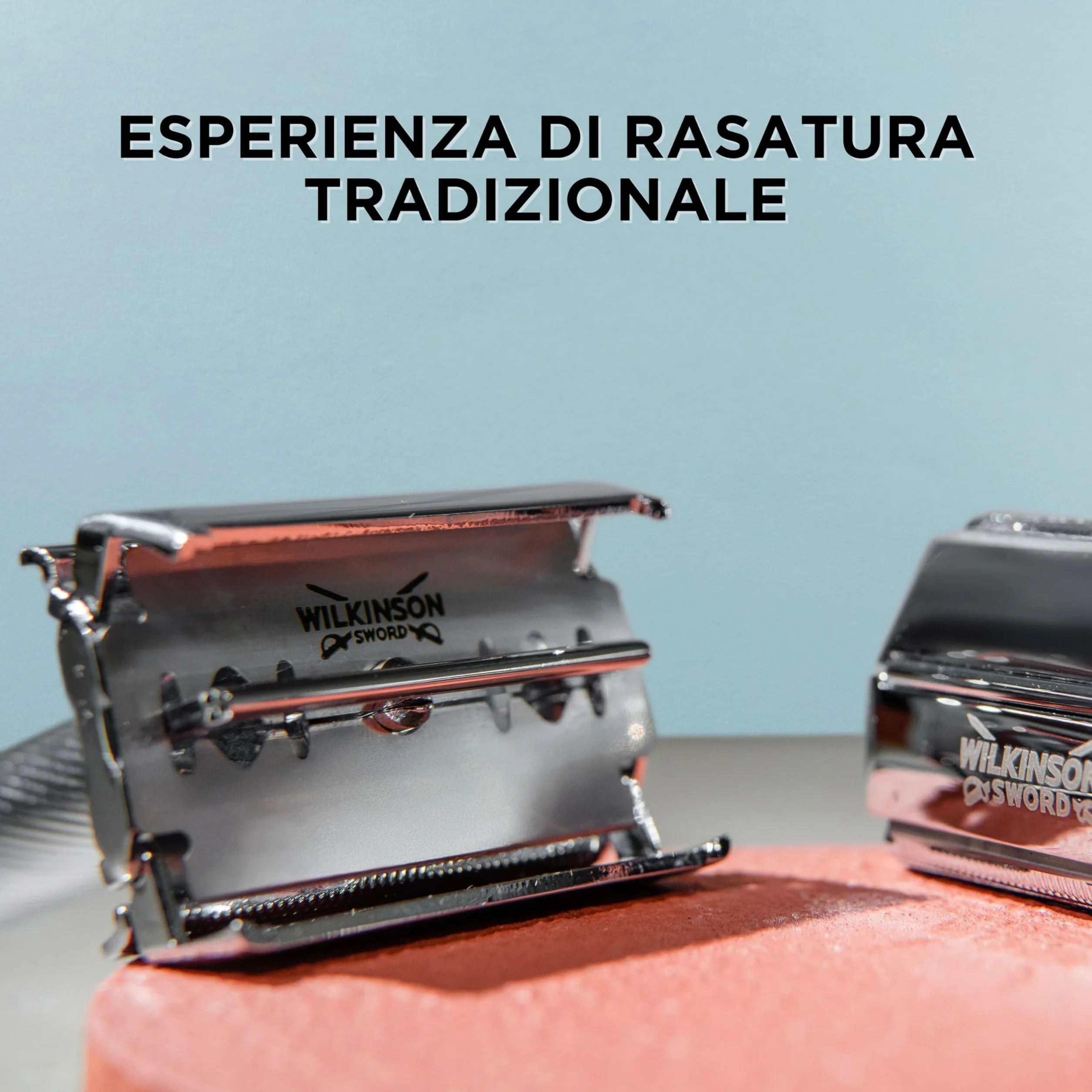 Wilkinson Sword - Rasoio The Edger - Confezione con 1 manico e 5 lame di ricarica