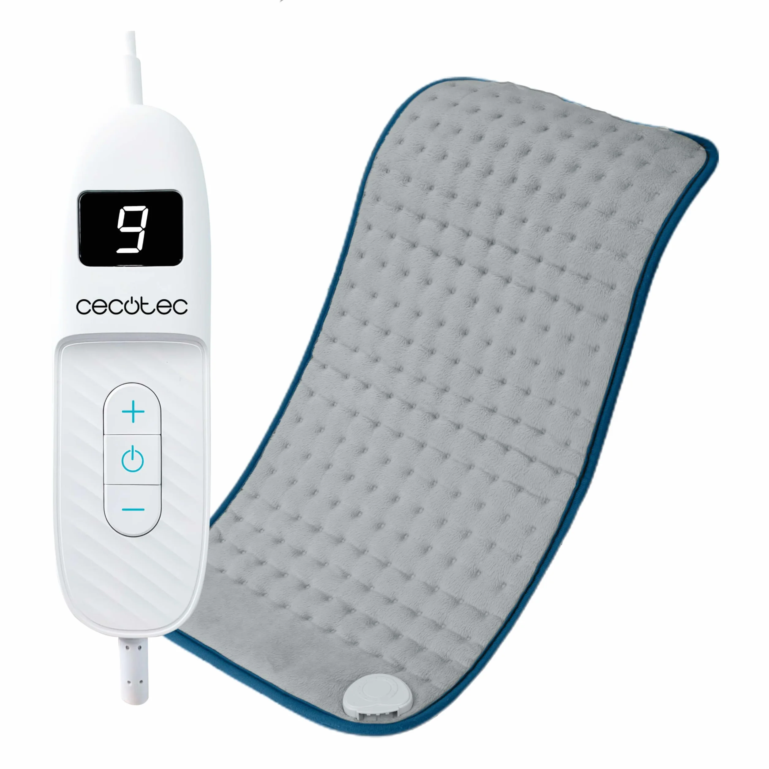 Cecotec HeatComfort 6000 termopad. Cuscinetto termico 30 x 60 cm, ideale per sollievo lombare, collo e spalle, con regolazione della temperatura e materiale morbido.