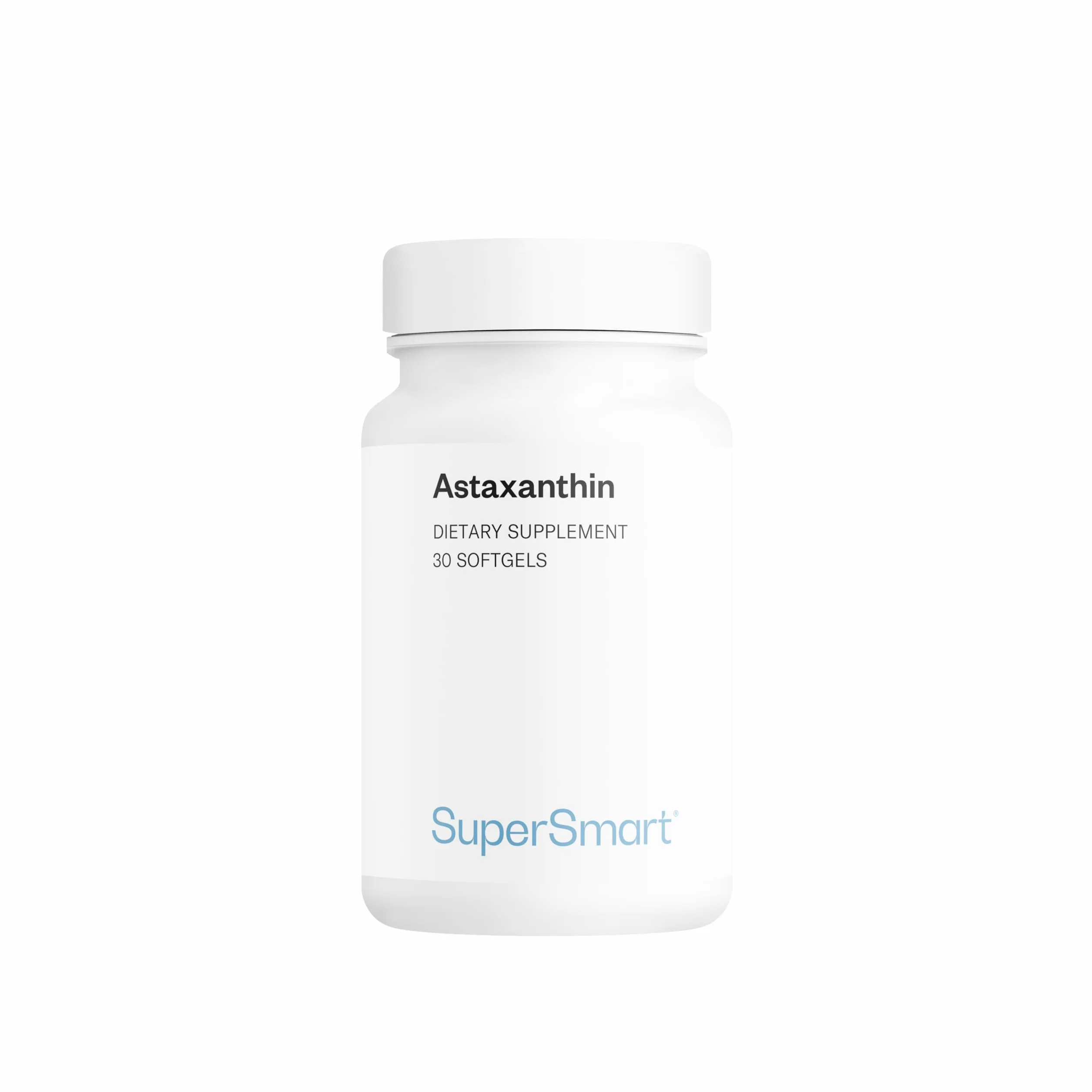 Astaxantina 9,5% Estratto di alga Haematococcus Pluvialis Antiossidante Vegano Senza glutine SuperSmart