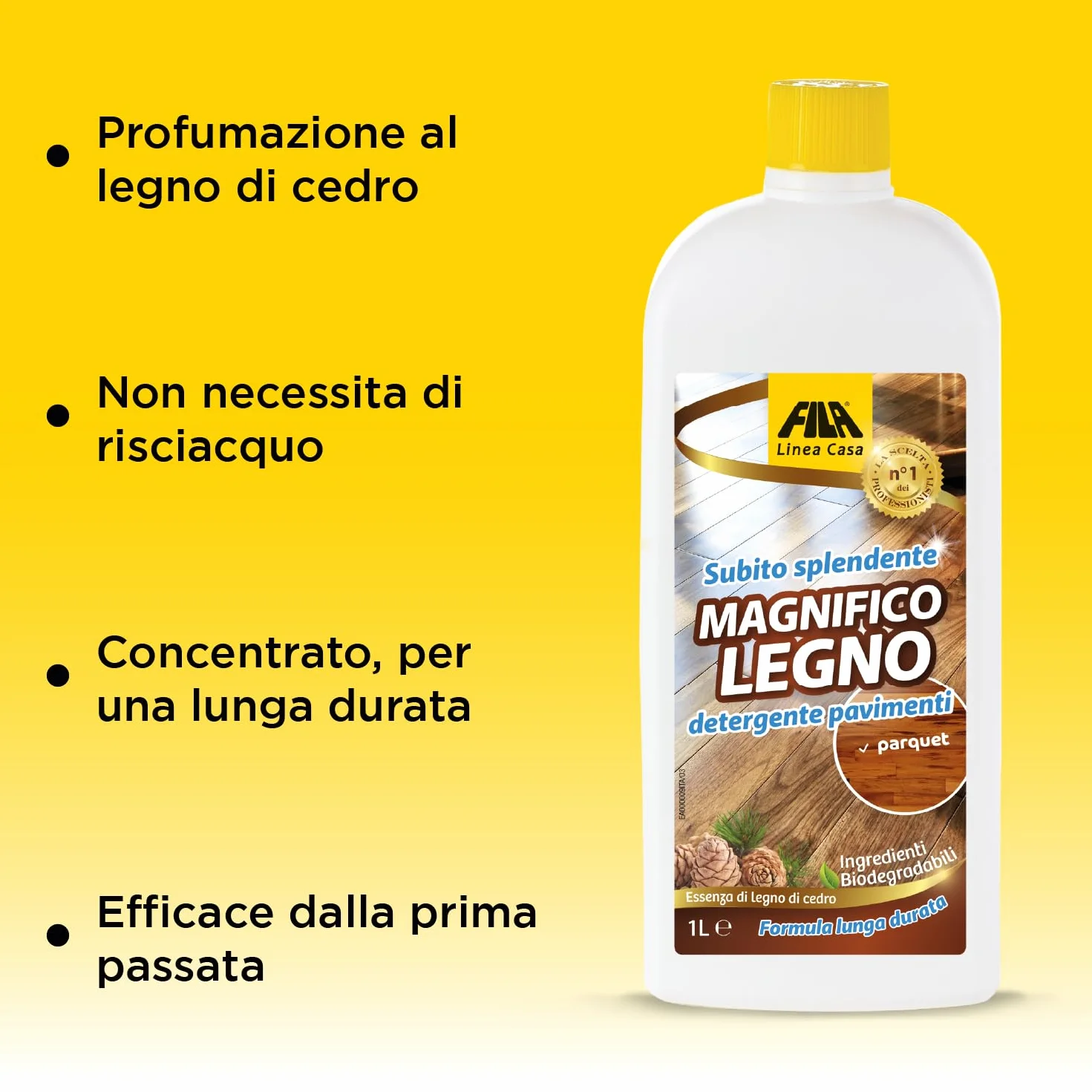 FILA MAGNIFICO LEGNO Detergente Parquet 1L