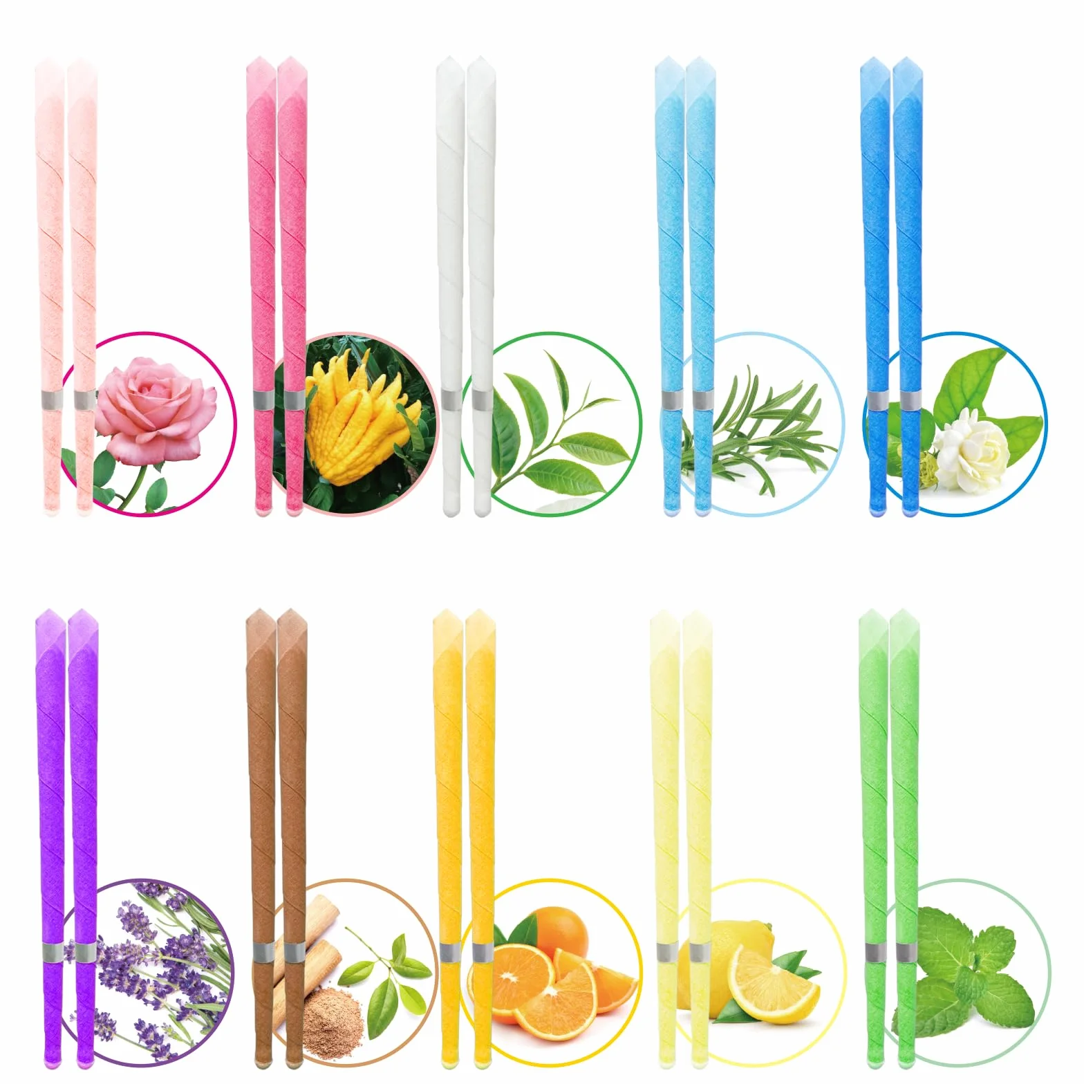 20 Candele per orecchie, candele per cerume, candele coniche, rimozione del cerume, kit per candele per rimozione del cerume con cera d'api organica naturale per orecchie bloccate