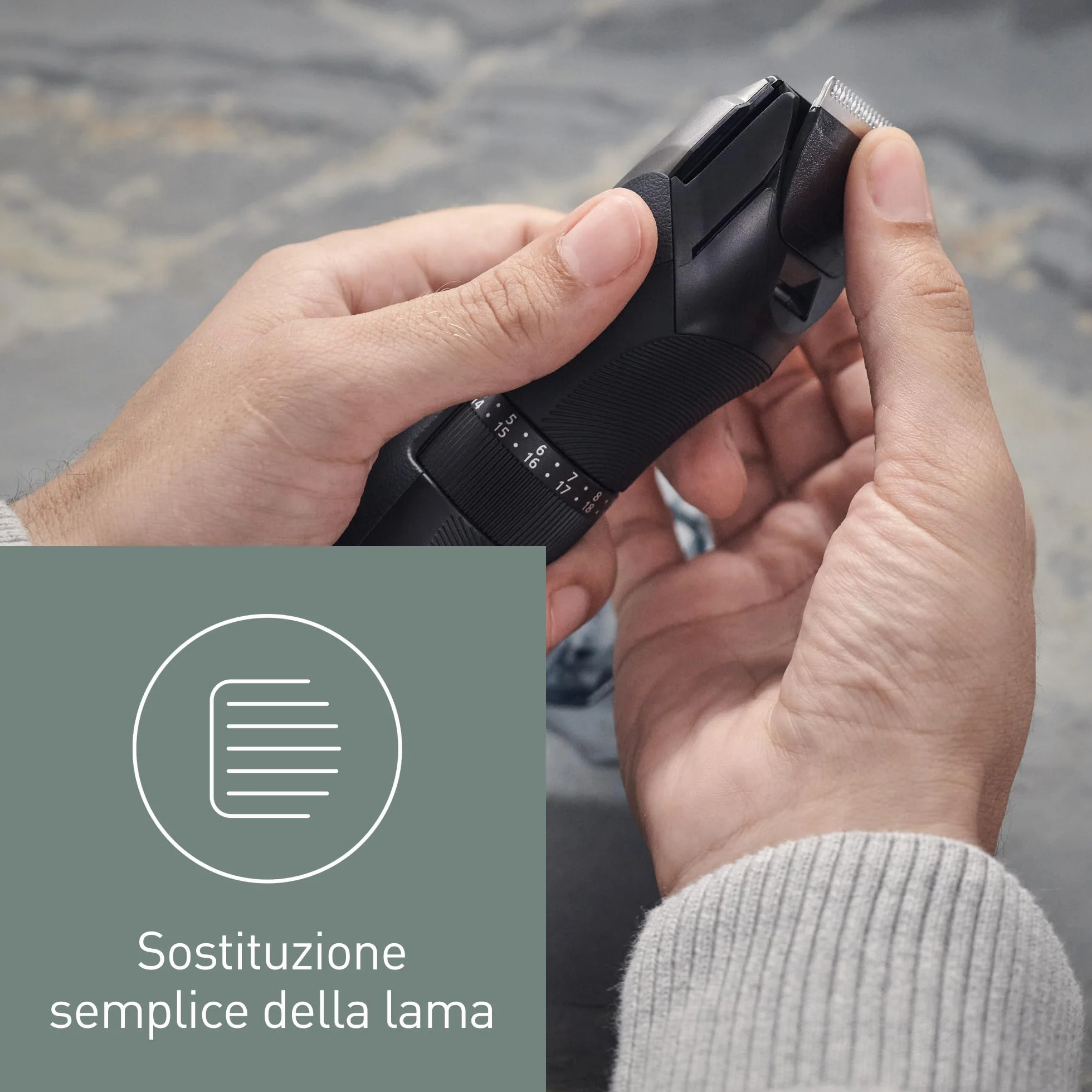 Panasonic WER9605Y - Testina di Ricambio, accessori per ER-GC50, ER-GC70, ER-GB61, ER-GC50, ER-GB80, ER-GB60, ER-GB62, interni lama originali