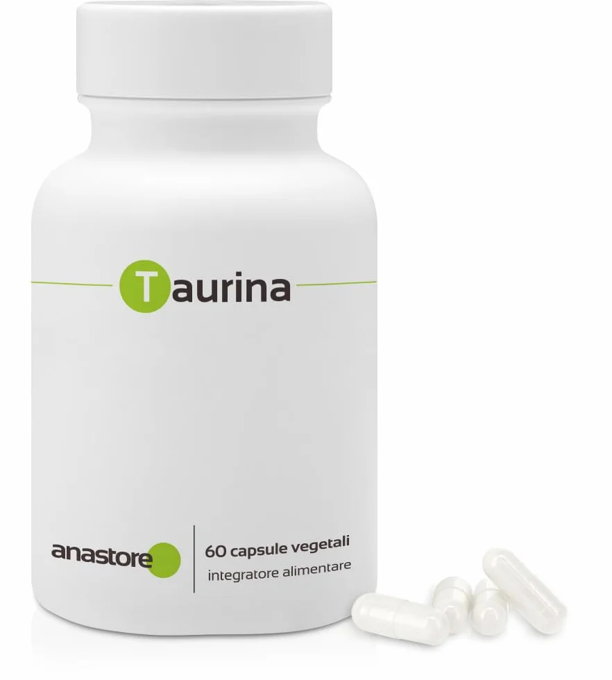 Taurina * 500 mg / 60 capsule * Adatto a vegani e vegetariani * Purezza garantita superiore al 99%
