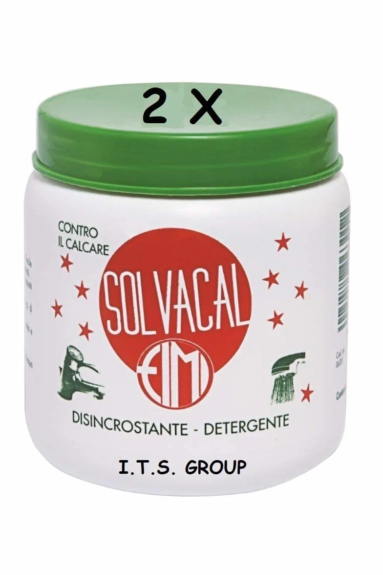 Solvacal Detergente in Polvere Rimozione Calcare 2 x 500 g