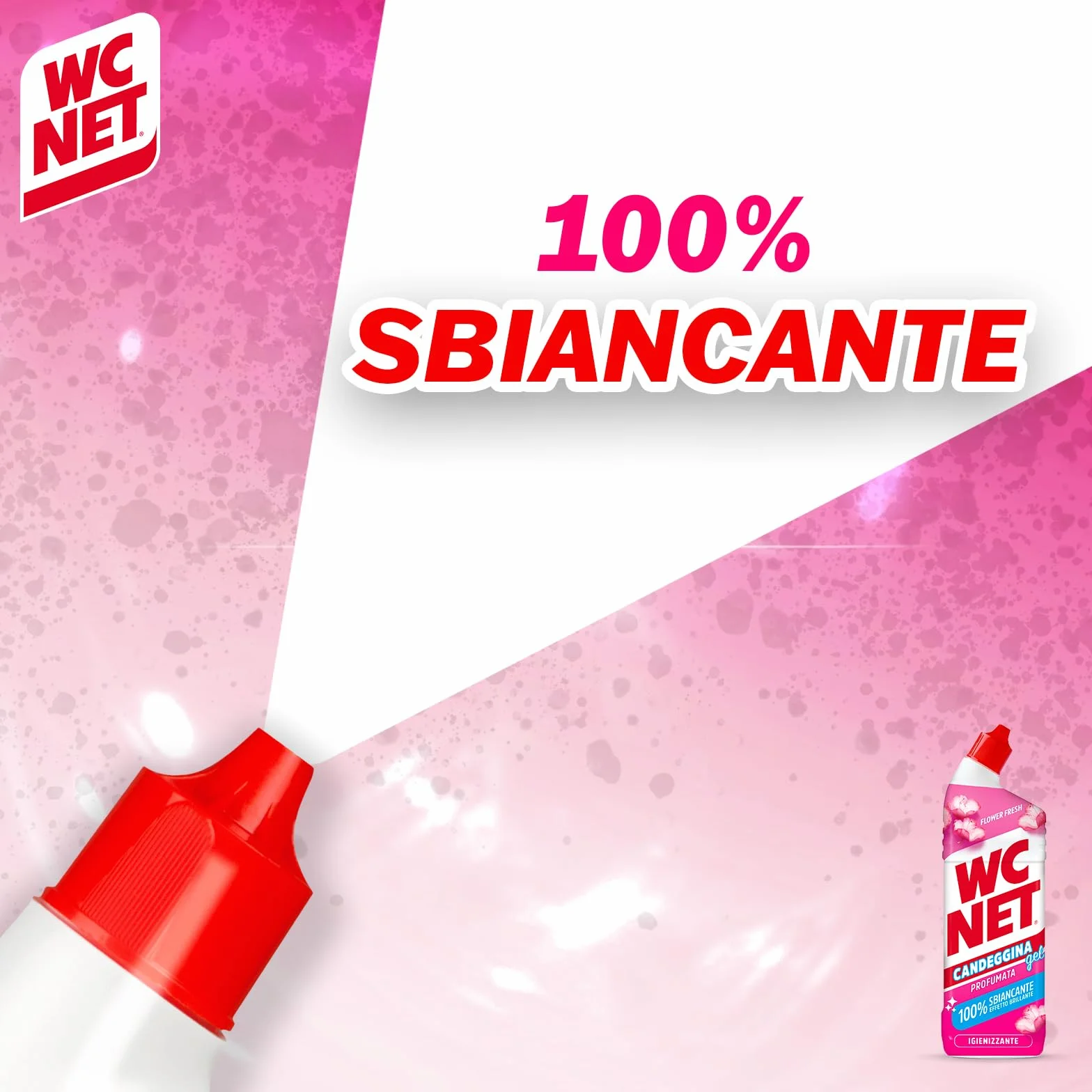 Candeggina Gel Profumata Detergente Sanitari Superfici Azione Sbiancante Igienizzante Fragranza Flower Fresh 700 ml x 4