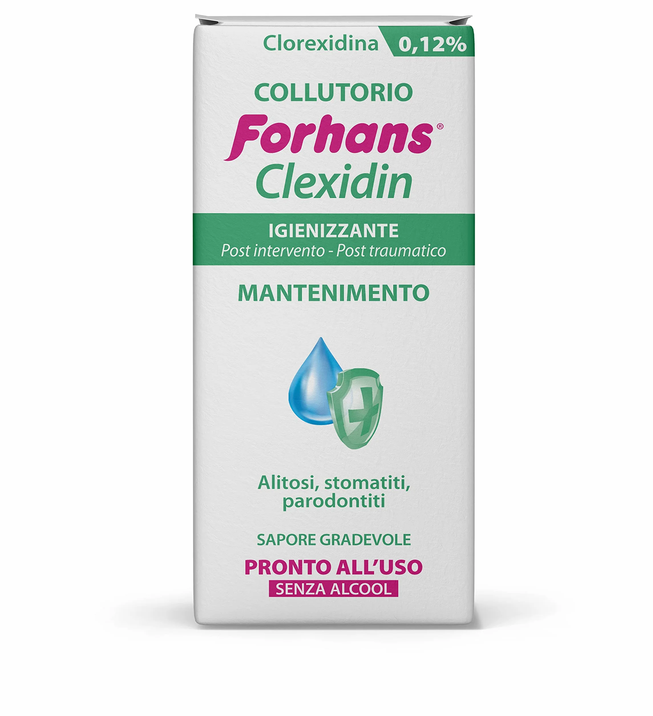 Forhans Clorexidina Collutorio Clexidin 0,12% Antisettico 200 ml