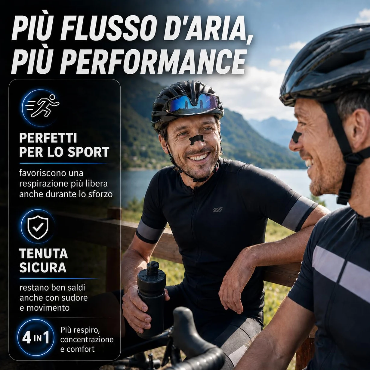 Cerotti Nasali Antirussamento 60pz Dilatatore Nasale Antisudore Tenuta Forte