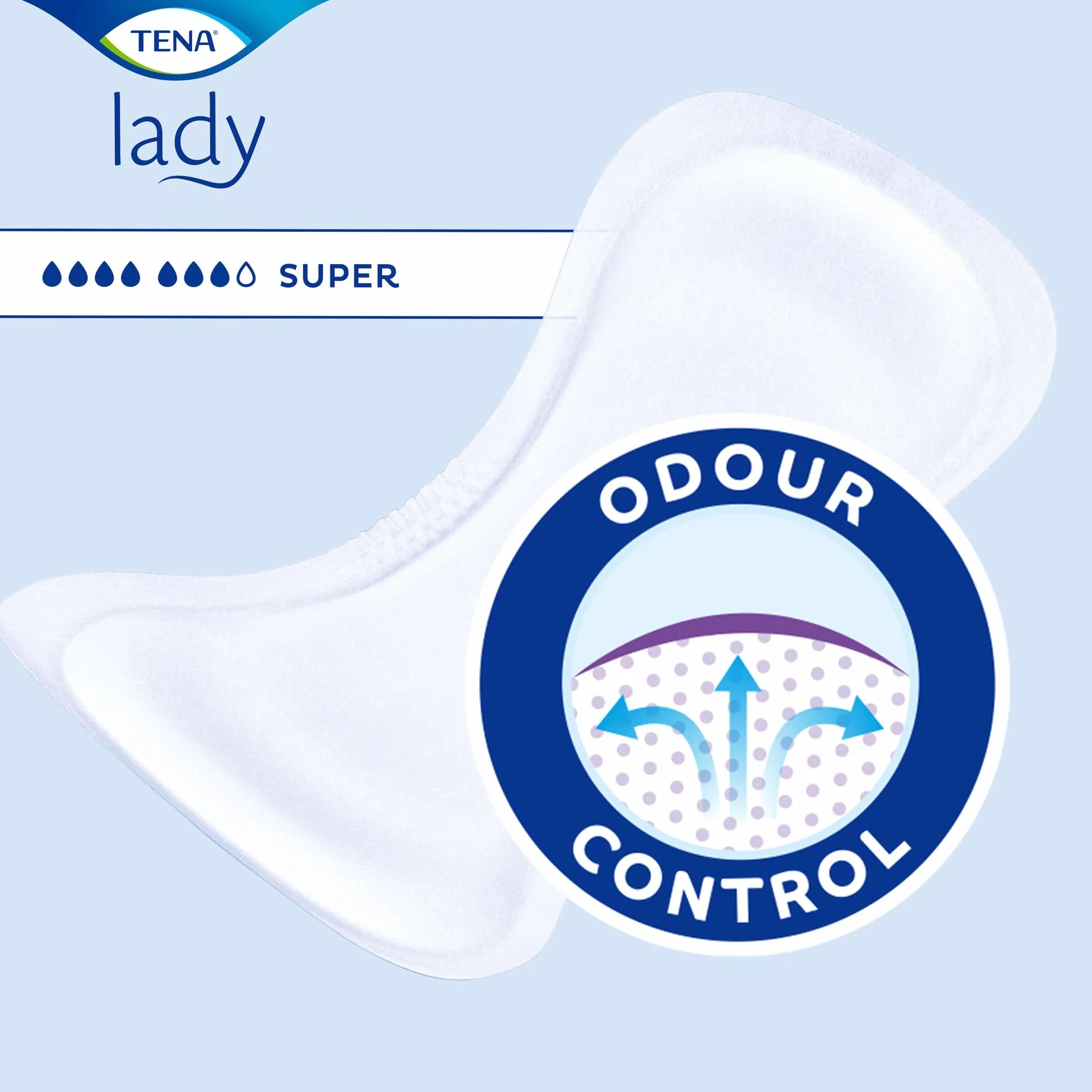 TENA Lady Super 15 pezzi Assorbenti per Perdite Urinarie Femminili Confortevoli