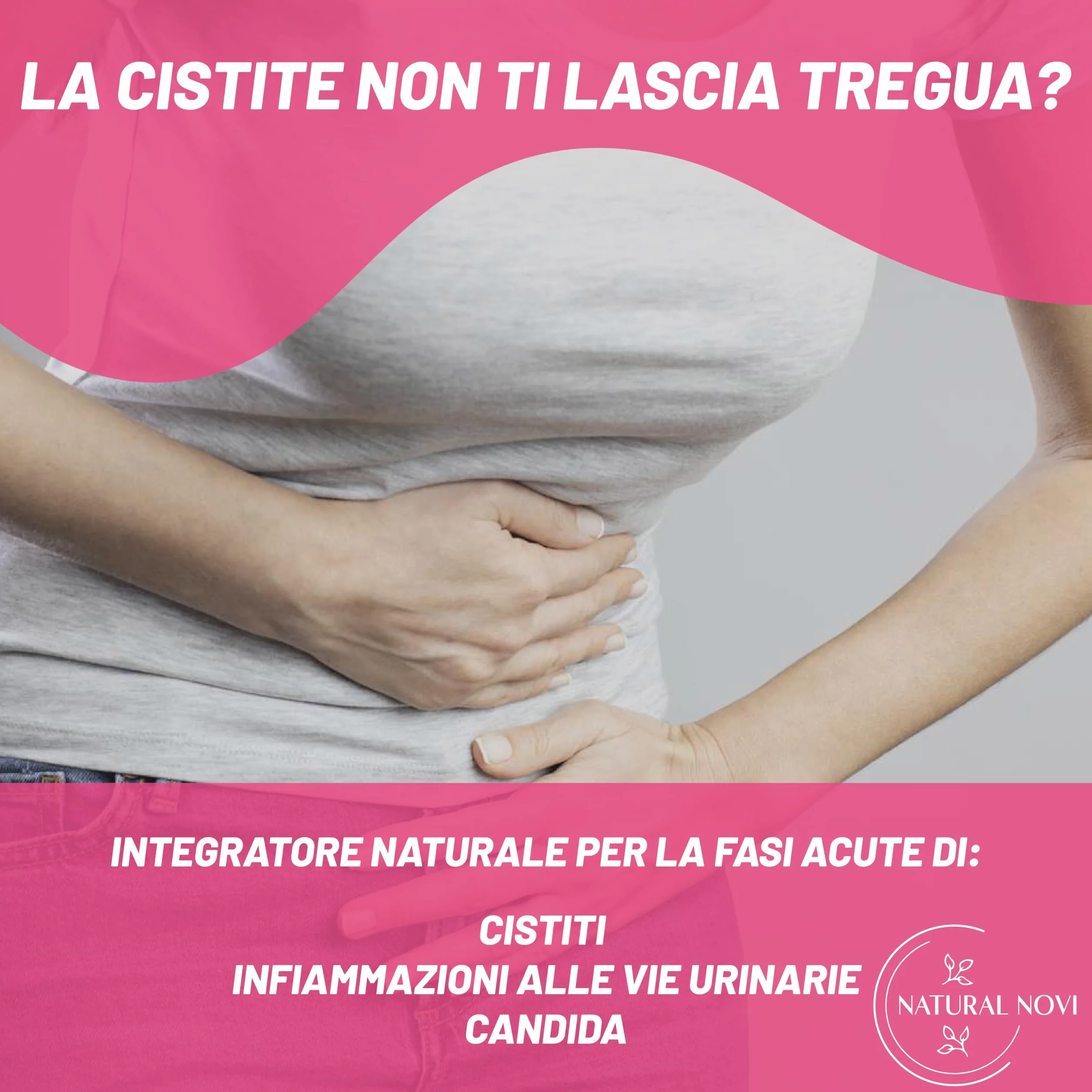 NaturalCyst® D-mannosio puro con fermenti lattici probiotici Acido Ialuronico Mirtillo rosso per Candida e infezioni vie urinarie Vegan
