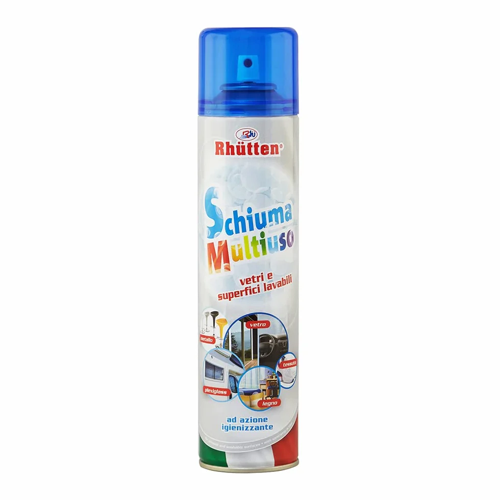Schiuma Multiuso Igienizzante con Ammoniaca 400ml Spray Detergente per Superfici Lavabili