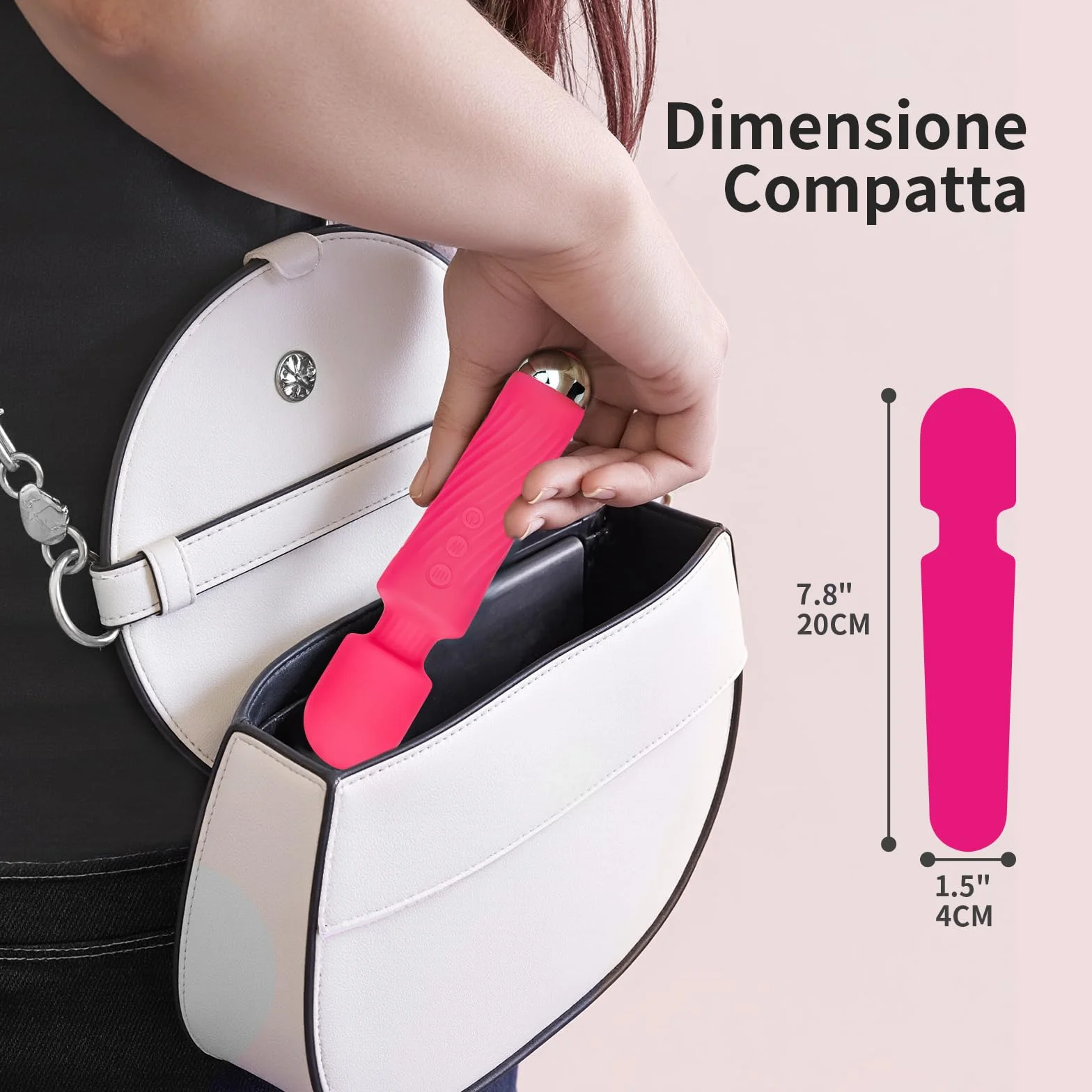 PRYNTICIAI Vibratore Clitoride Femminile 8 Velocità 20 Modalità Sex Toys Rosa