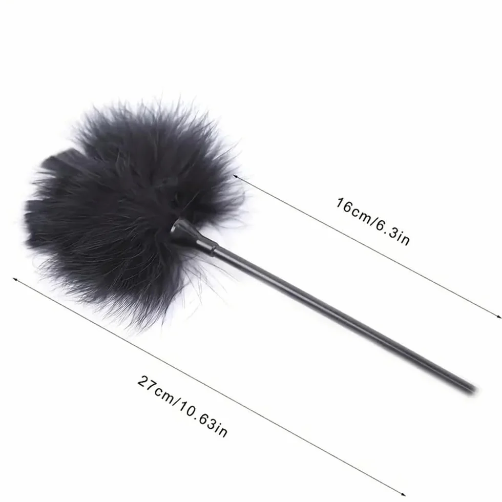 Maschera per gli occhi in peluche con piume e pelle artificiale, accessori per giochi di coppia