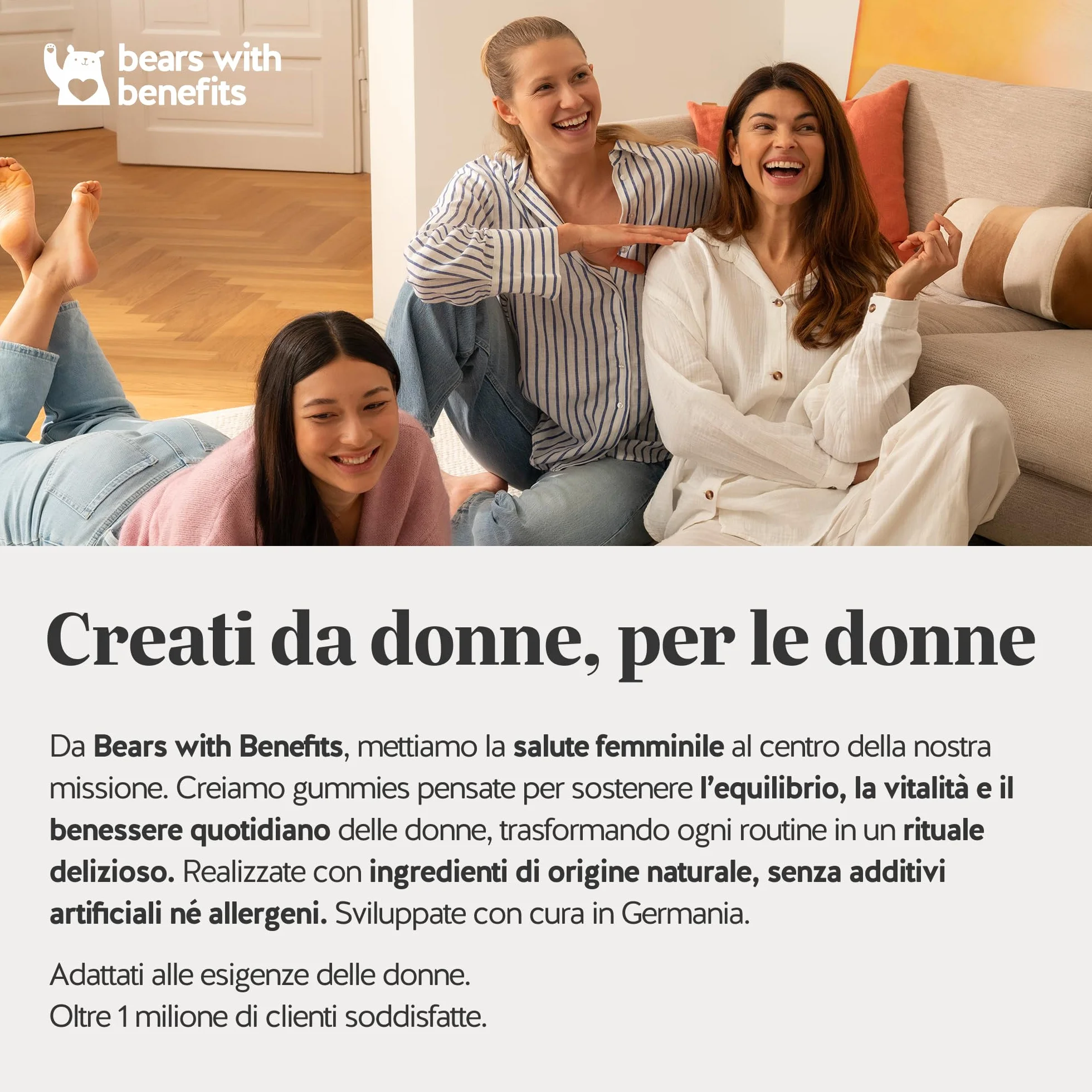 Vitamina D3 K2 - Hey Sunshine – Caramelle gommose con Vitamina D3 25 µg (1000 UI) e K2 – Funzione normale del sistema immunitario – 30 pezzi (1 mese) – Senza zucchero, Vegane – Bears with Benefits