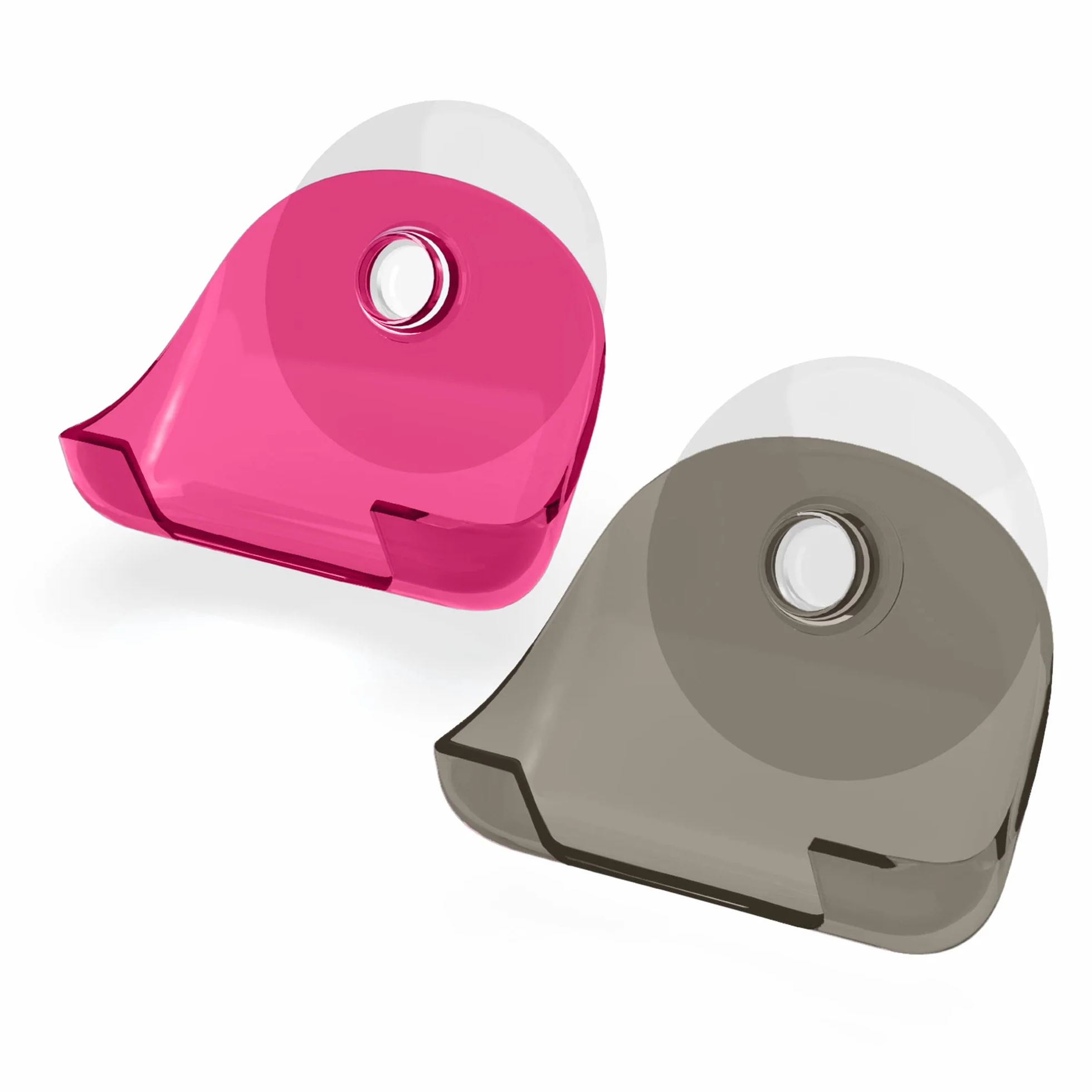 kwmobile Porta Rasoio a Ventosa - 2X Supporto Porta Lametta Universale da Parete - Organizer Universale Bagno per rasoi Gancio da Appendere - No Trapano