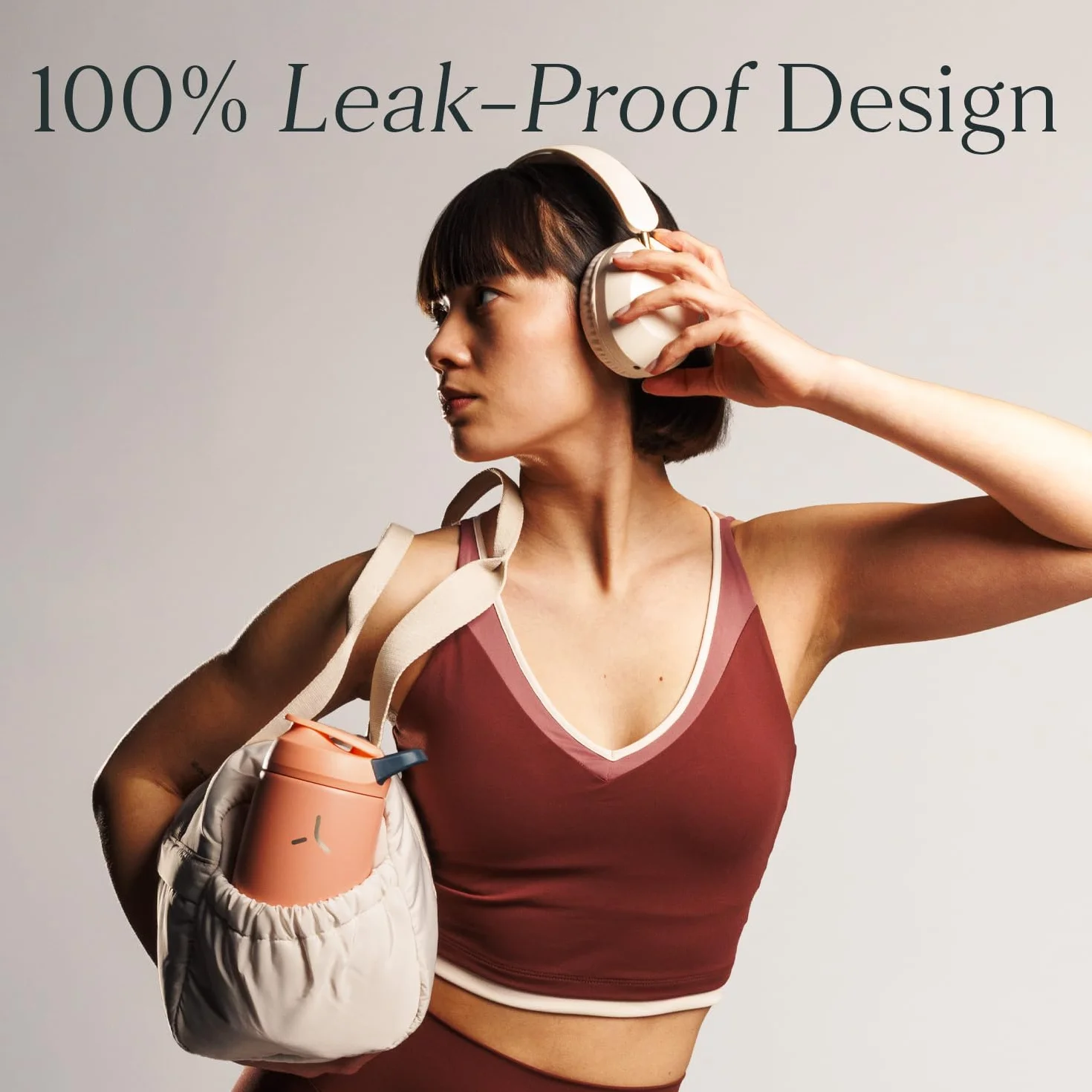 Promixx Pursuit Shaker Isolato – 550ml Acciaio Inossidabile Doppia Parete Miscelatore Proteine con Snap-Fit per Frullati Ghiacciati – Ermetico per Fitness – Arancione Bruciato