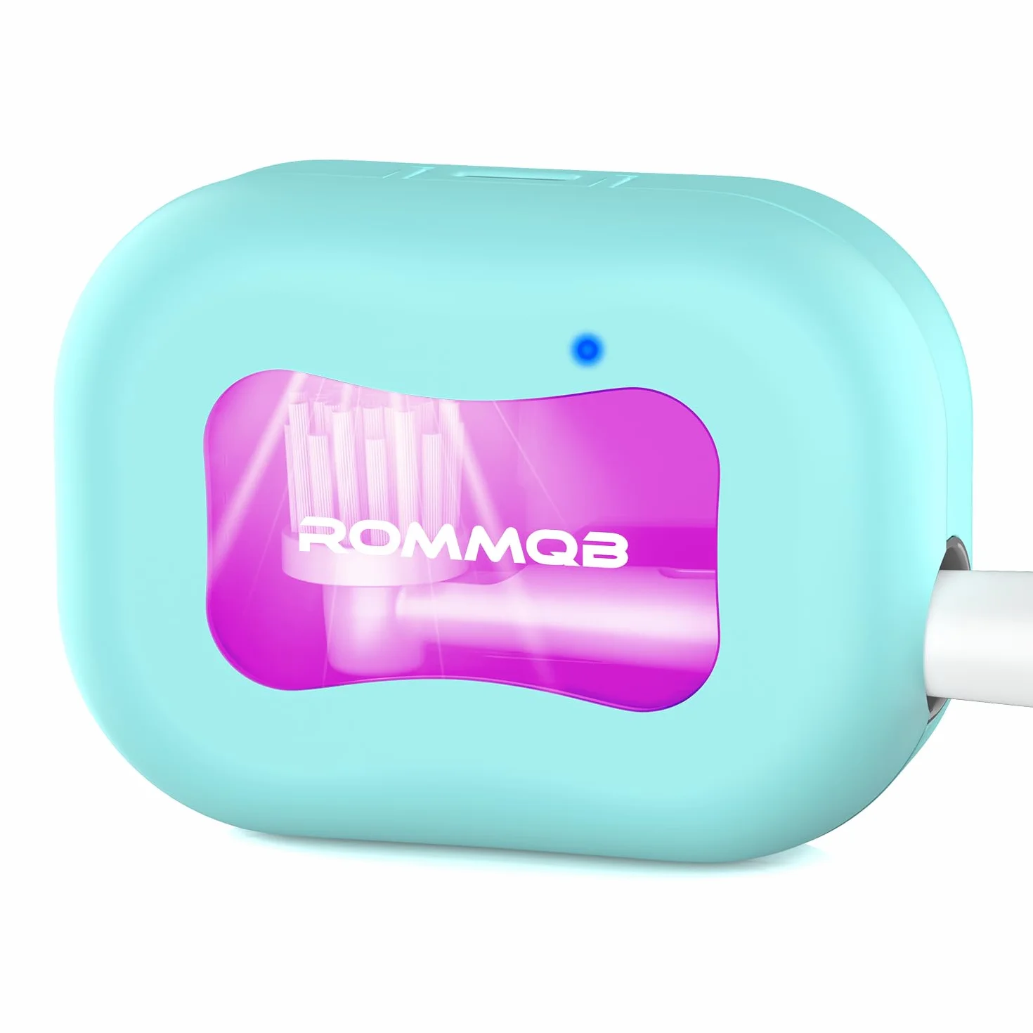 Sterilizzatore Spazzolini da Denti, ROMMQB Custodia Sterilizzatrice per Spazzolino da Denti, Ricaricabile Copertura per Spazzolino da Denti UV - Astuccio per Qualsiasi Spazzolino da Denti (Verde)