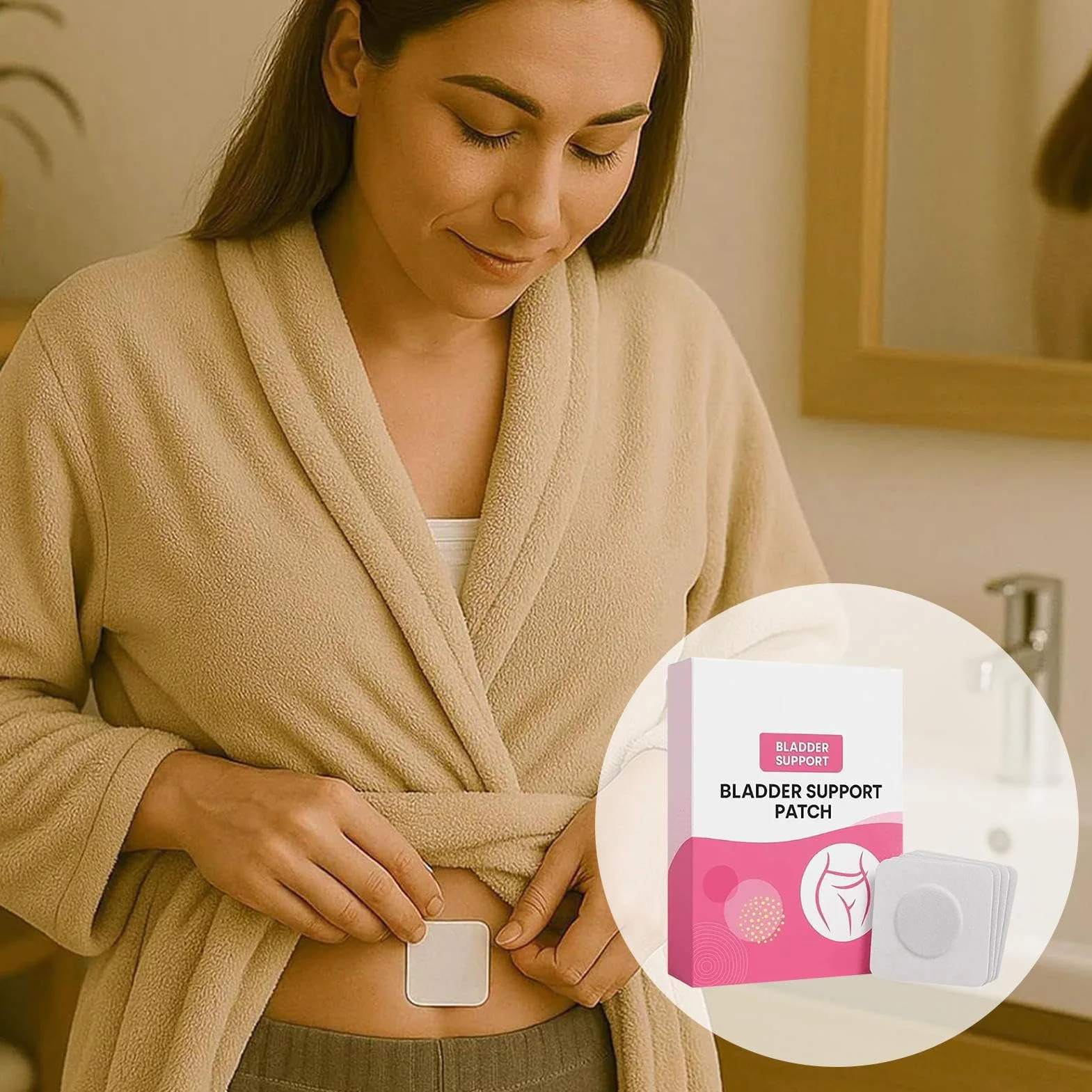 Plaster kontroli pęcherza moczowego na nietrzymanie moczu oddychający