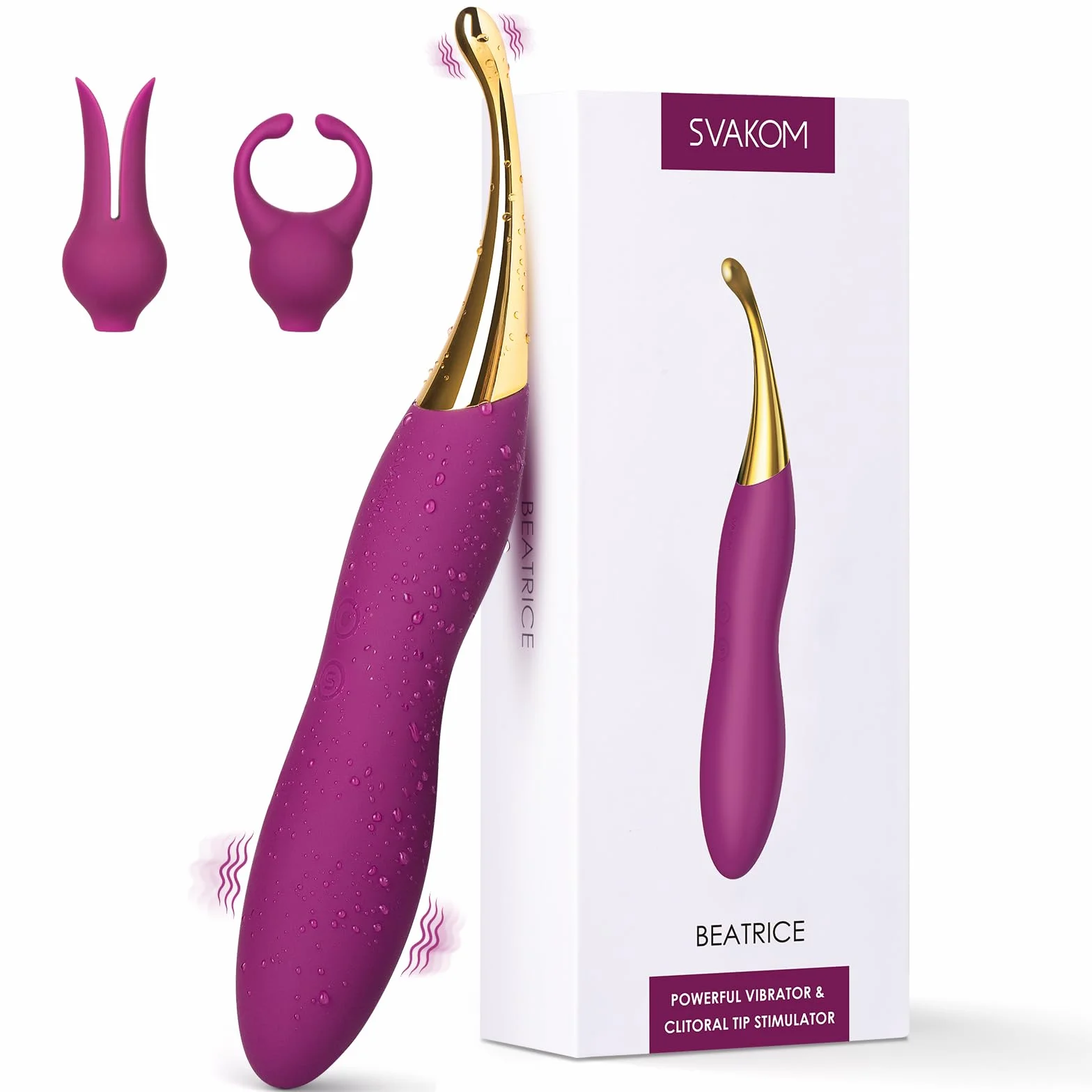 SVAKOM Vibratore ad alta frequenza per donne, dildo vibratore, giocattolo sessuale per donne coppie, 10 modalità di vibrazione e 2 teste vibratore, set di vibratori per donne stimolatore clitoride