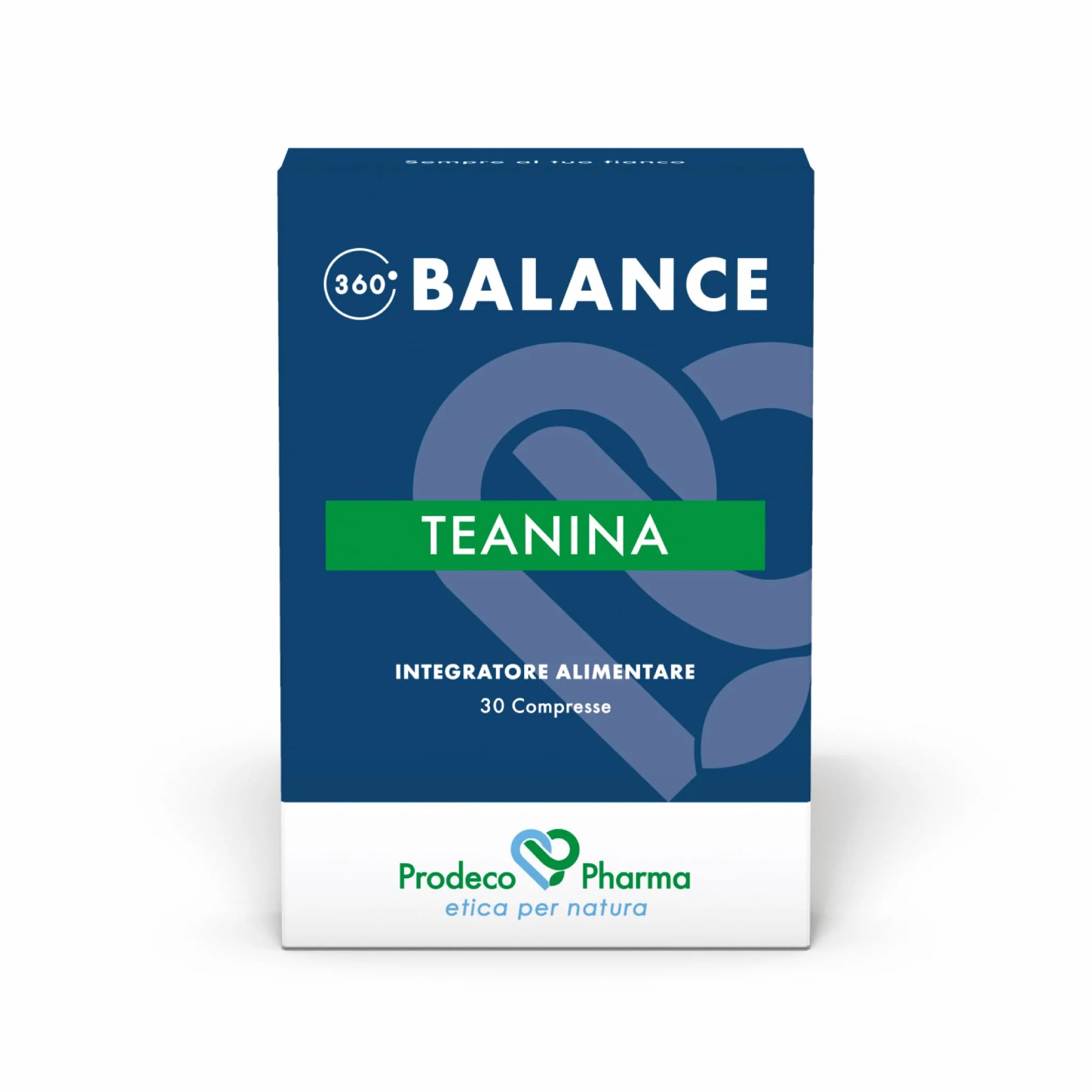 Prodeco Pharma 360 Balance Teanina Integratore Alimentare a Base di Teanina da Tè Verde 30 Compresse