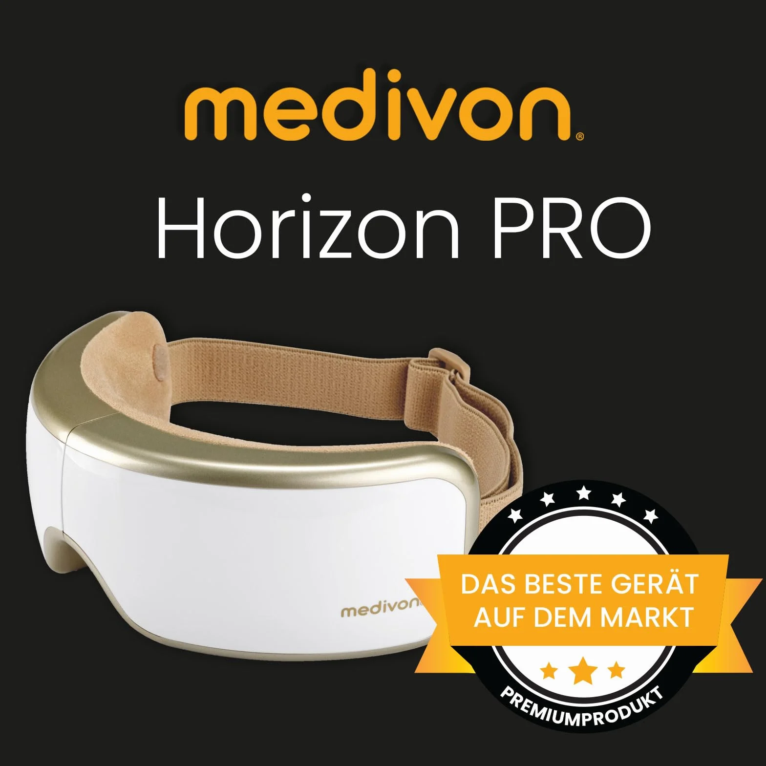 Medivon Horizon PRO Massaggiatore per occhi con calore compressione e musica