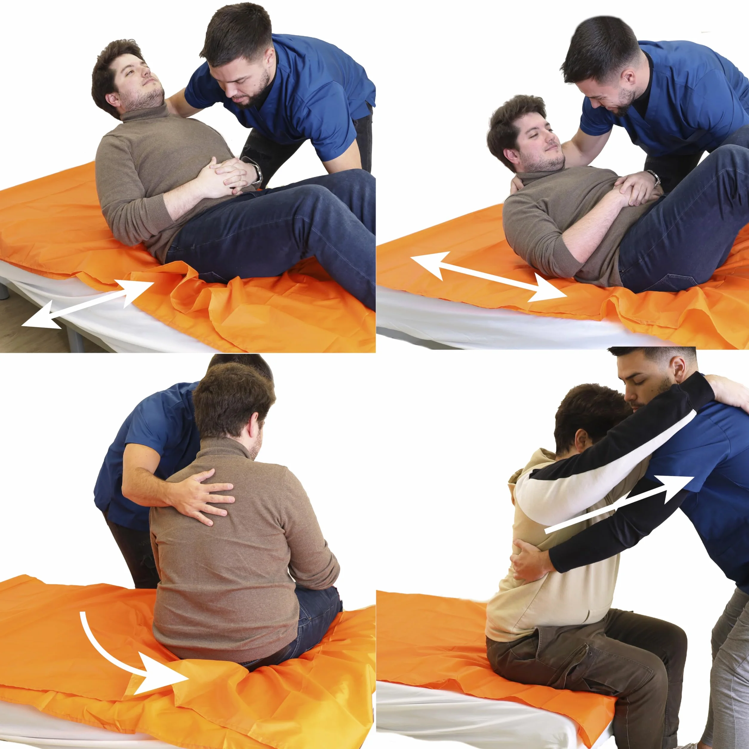 PEPE Mobility Telino ad Alto Scorrimento 200x100 cm Telo Trasferimento Tubolare per Anziani Riutilizzabile