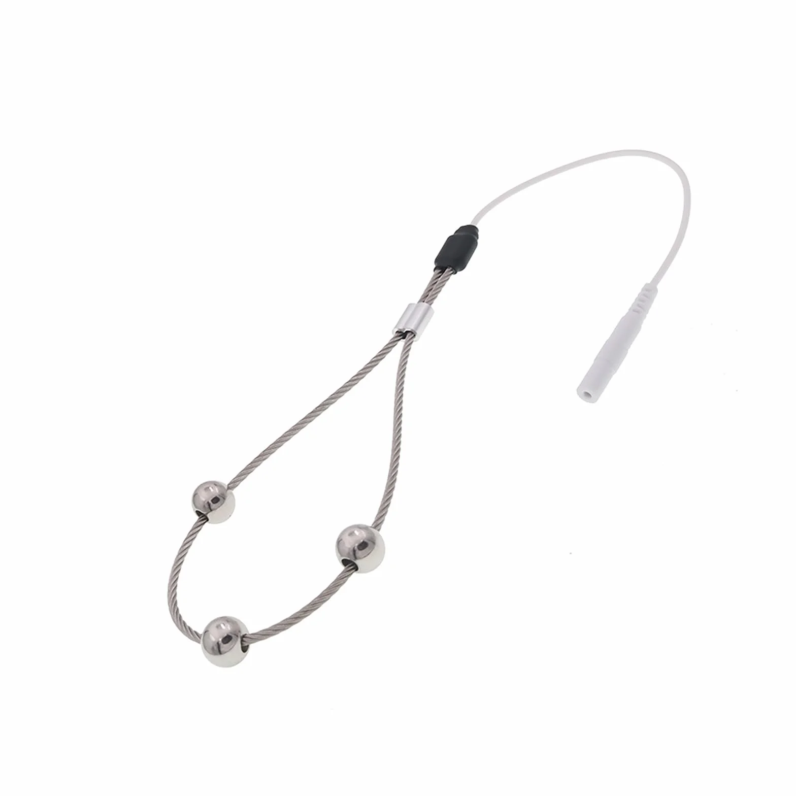 Plug Uretrale Elettrostimolante Con Anello Fallico Regolabile Dilatatore Vuoto Acciaio Inossidabile Giocattolo BDSM Uomo E Stim