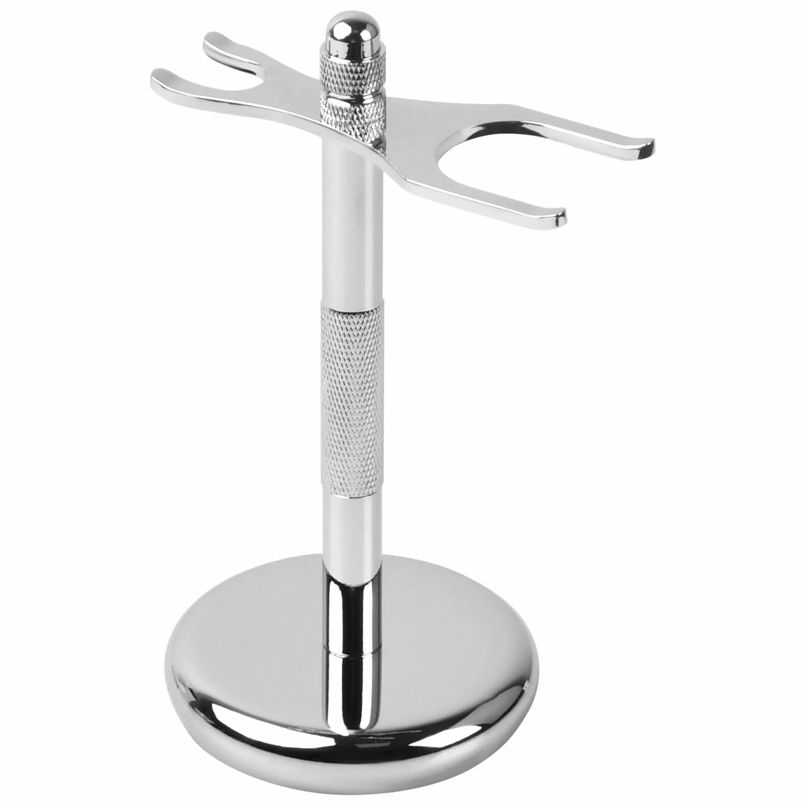 Nivofu Supporto per Rasoio di Sicurezza, Supporti da Rasatura Classico, Supporto per Pennello da Barba di Metallo, Non Rustico, Pennello da Rasatura Supporto per padri, mariti, fidanzati, Argento