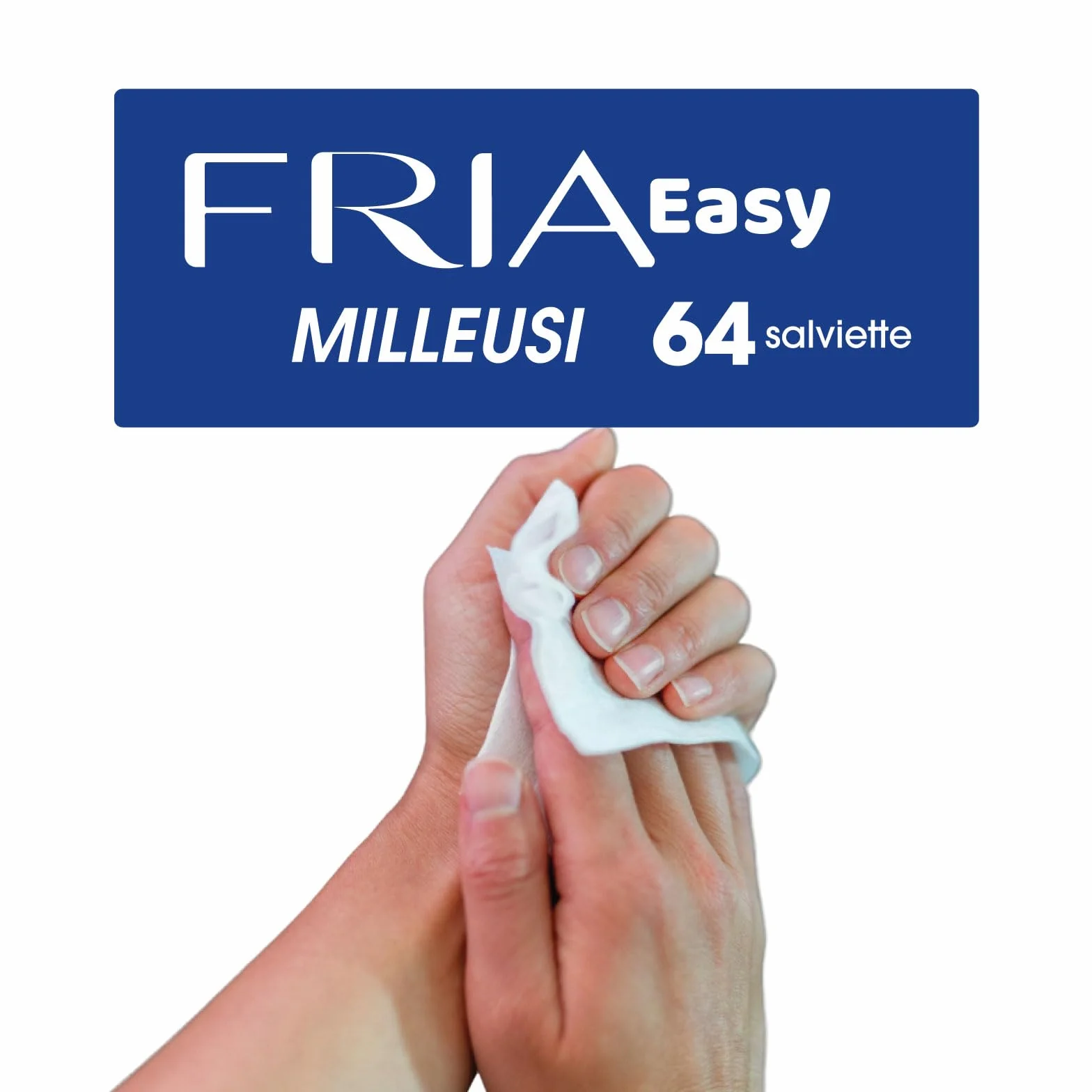 Fria Easy Salviette Milleusi con Glicerina e Pantenolo, Confezione da 64