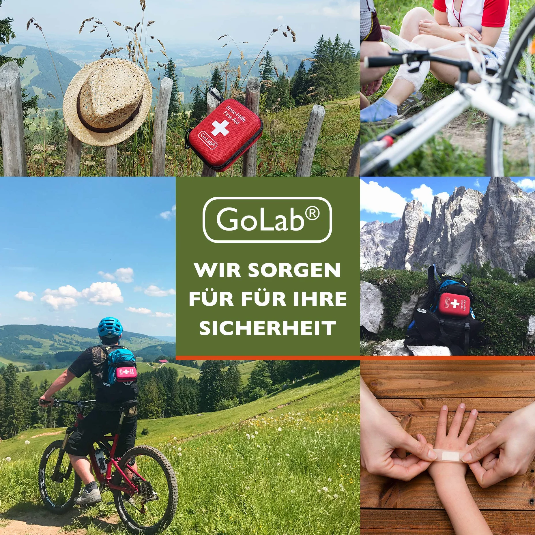 GoLab Kit di pronto soccorso per outdoor sport viaggi