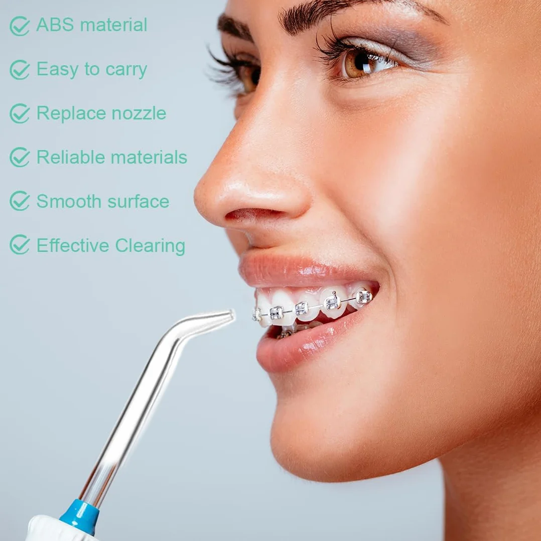 8 pezzi Ricambio Punte Spruzzo Dentario Acqua Idropulsore Ugello Accessori per Waterpik idropulsore dentale e Altri Irrigatori Orali