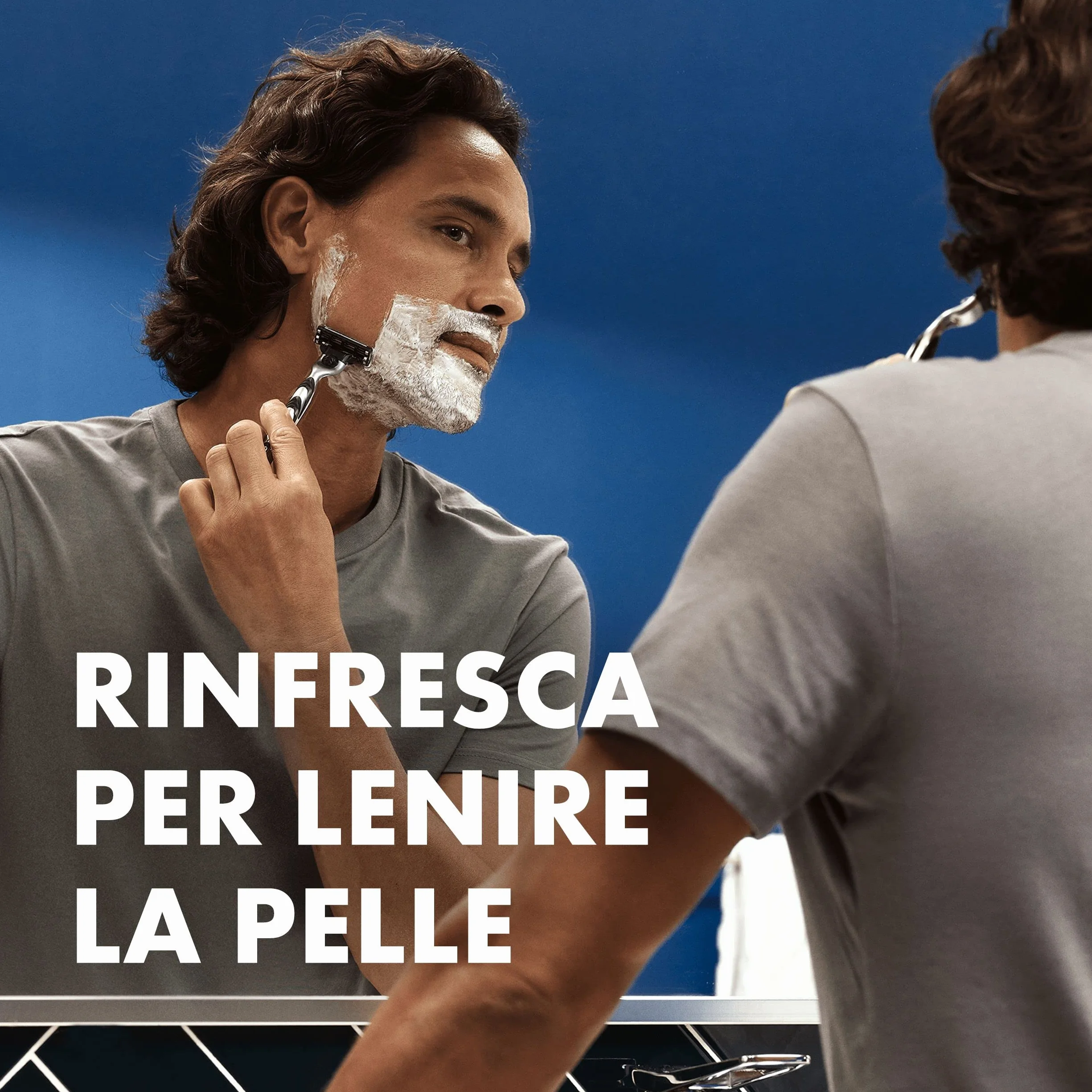 Gillette Series Schiuma da Barba Lenitiva con Aloe Vera per Pelli Sensibili 250 ml