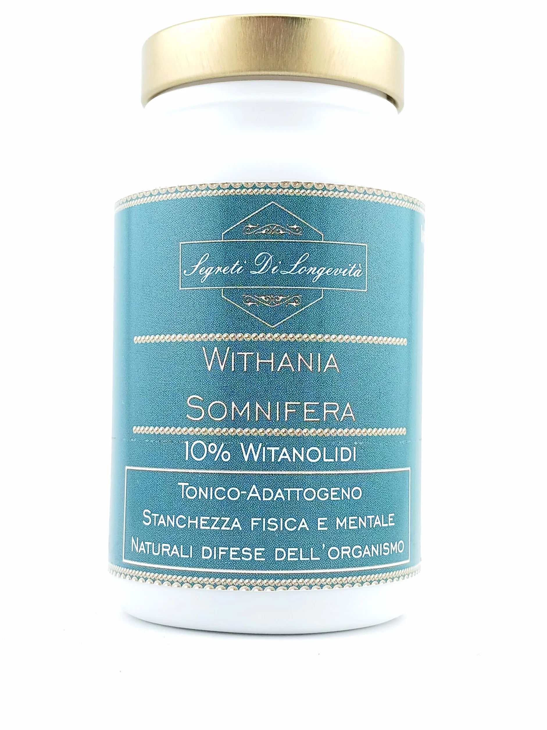 Ashwagandha Withania somnifera 10% Witanolidi 90 capsule 550mg tonico adattogeno