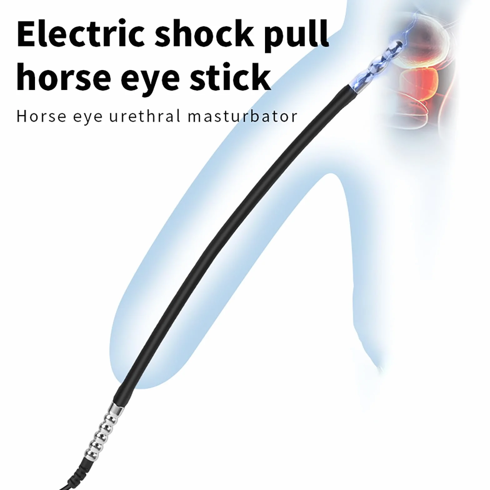 Electro Sex Penis Plug Vibratore Del Pene in Silicone Dilatatori Uretrali Uomo Stimolazione Uretrale Masturbazione Giocattolo Sessuale (L)