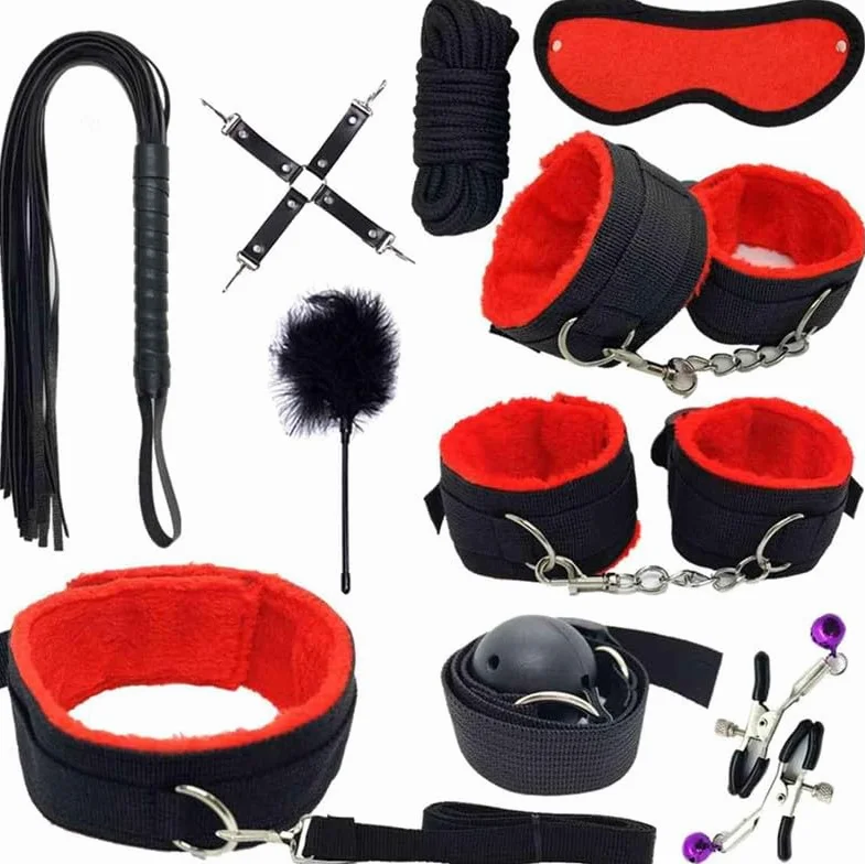 Regolabile Rosso Nylon Camera Da Letto Allenamento Set Con Bracciale
