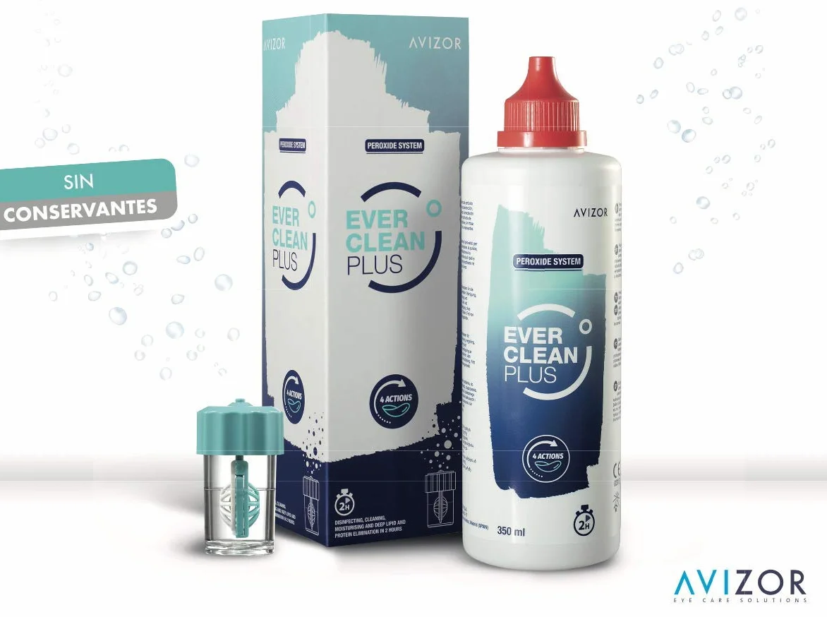 Avizor Everclean Plus 350 Ml Liquido Per Lenti A Contatto + 45 Compresse - 480 g
