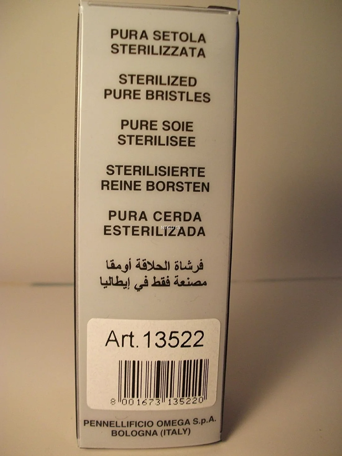 Pennello da Barba Omega #13522 Setole di Cinghiale Nero