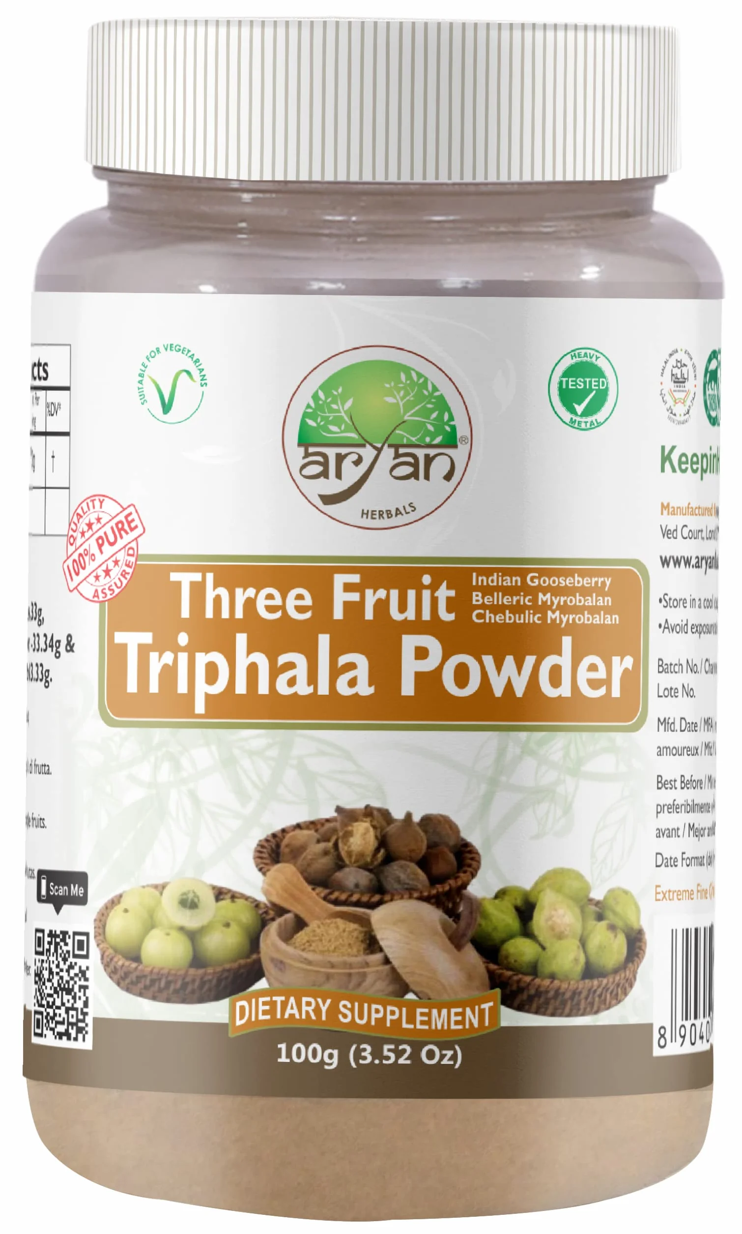 Triphala (Tre Frutti) Polvere 100gm