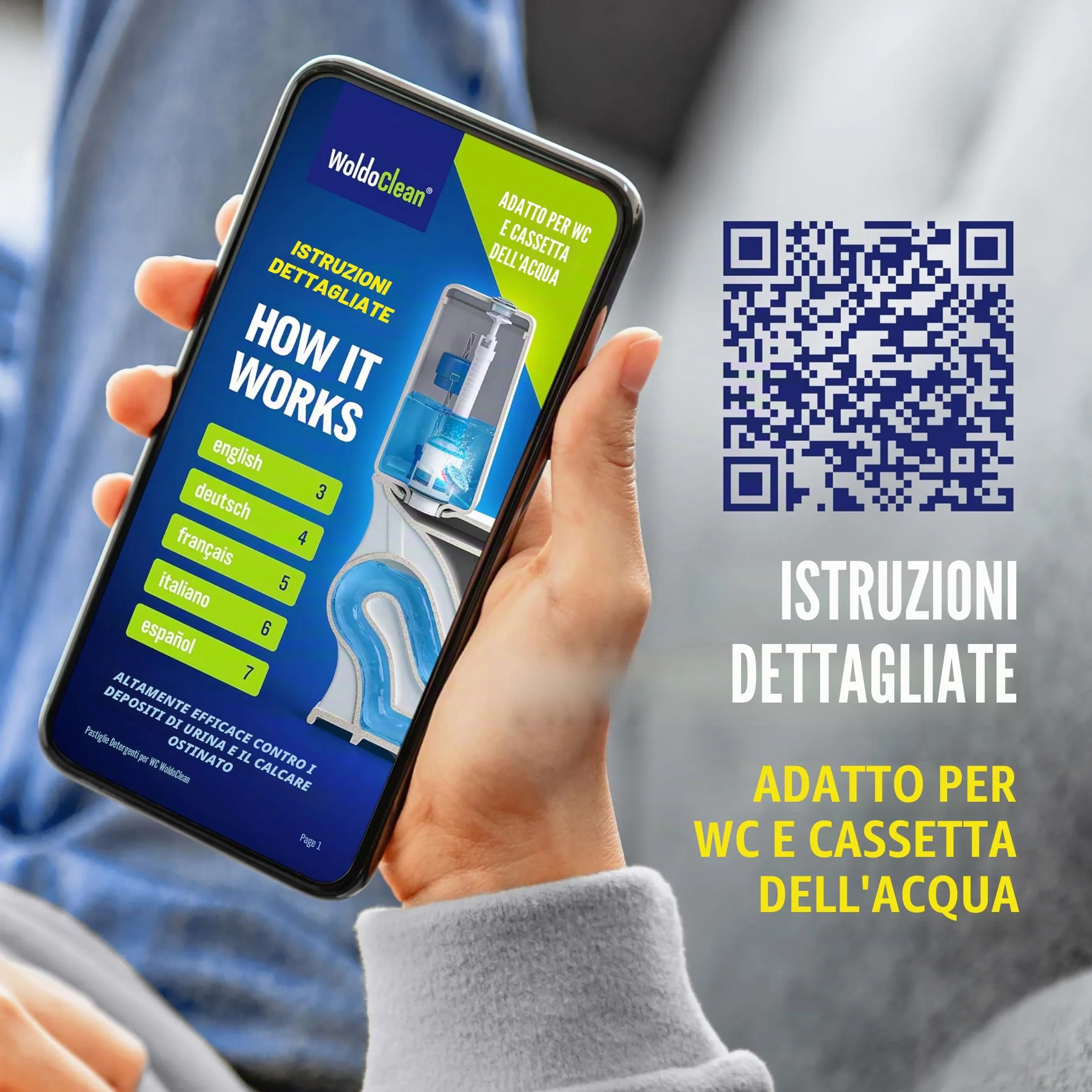 Schede per WC a 3 fasi, formula di eucalipto, fresca, 35 pastiglie