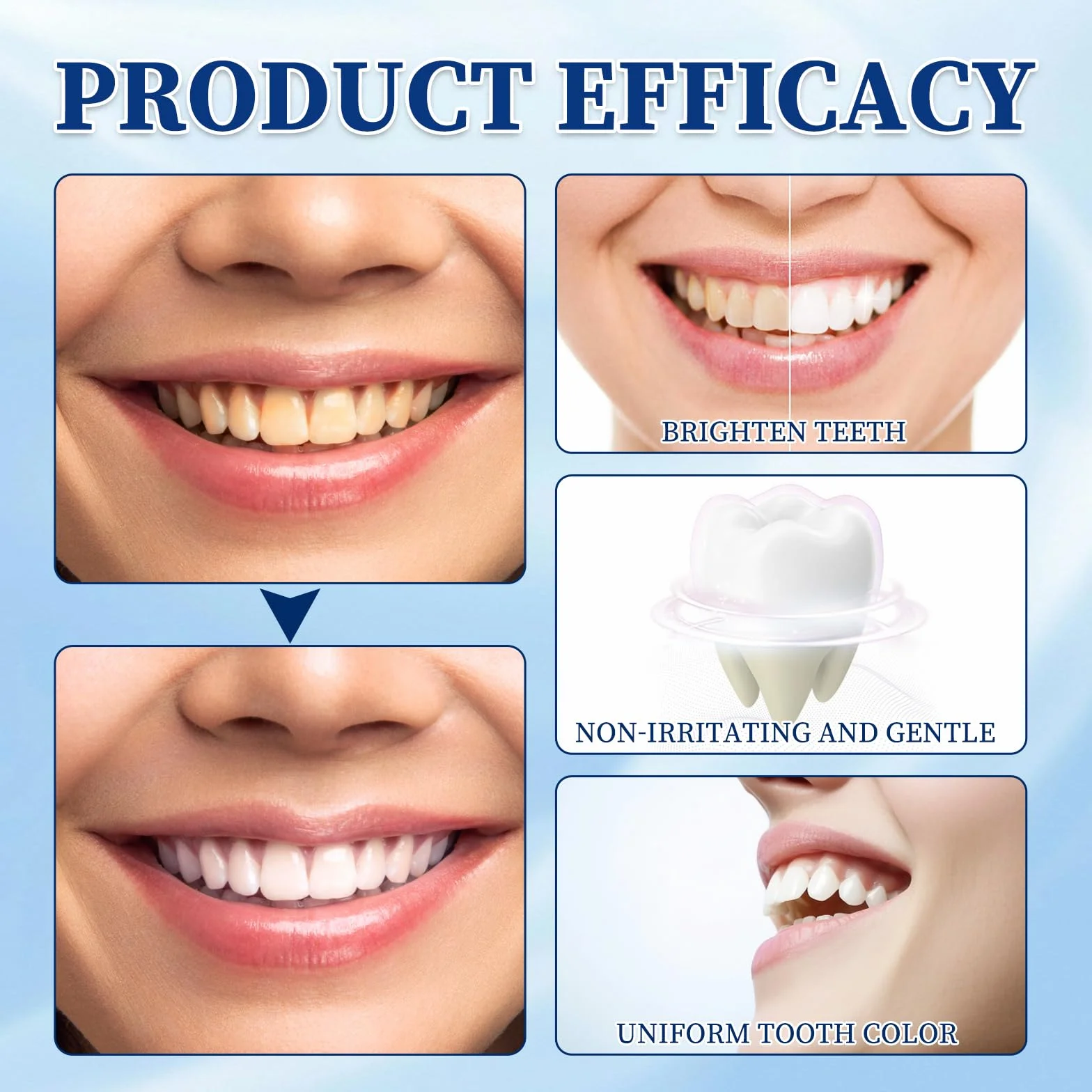 Tooth Paint 5ml*2 - Sbiancante Dentale, Formula Delicata, Rimuove Macchie Sorriso Bianco