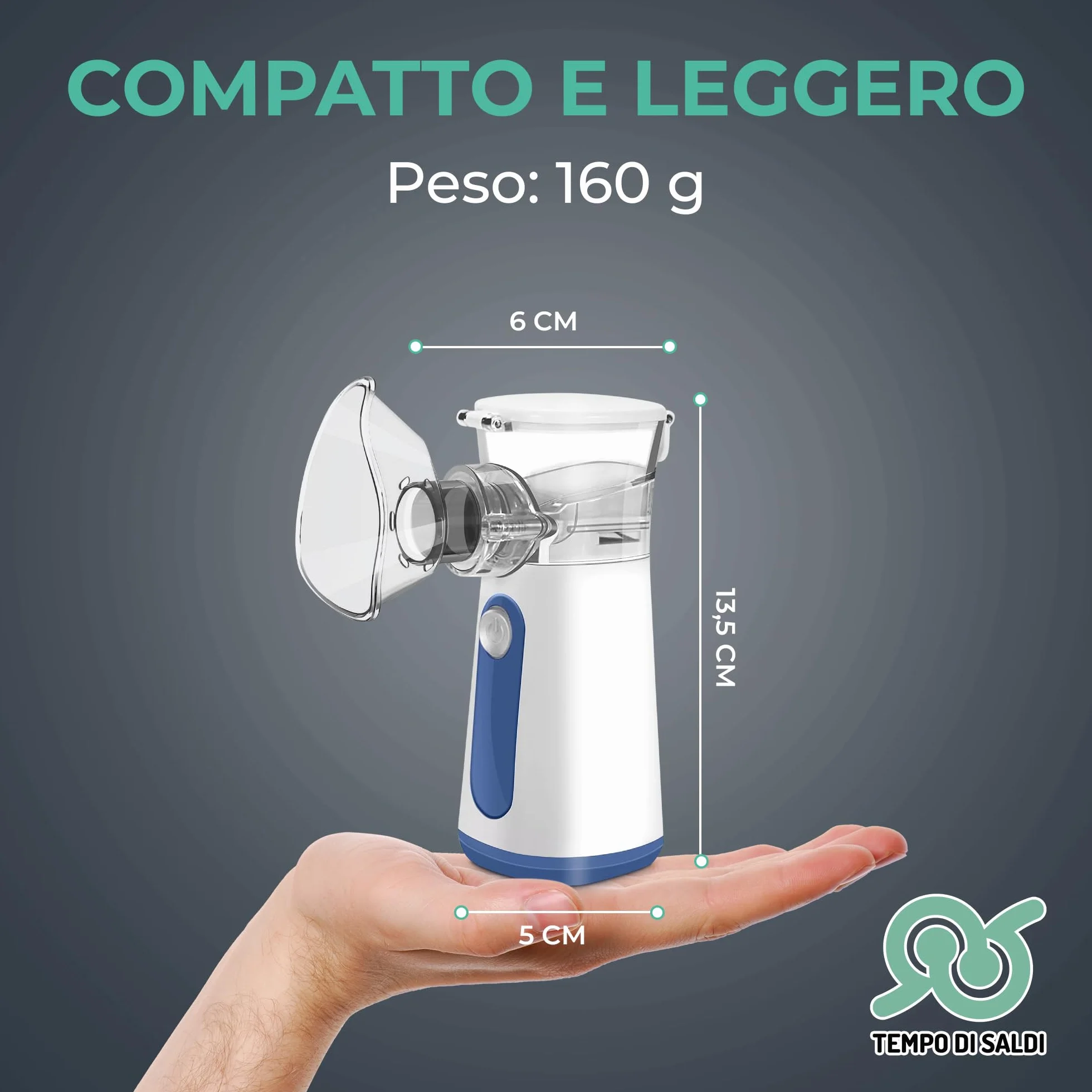Aerosol Portatile Silenzioso USB Mesh Nebulizer Adulti Bambini