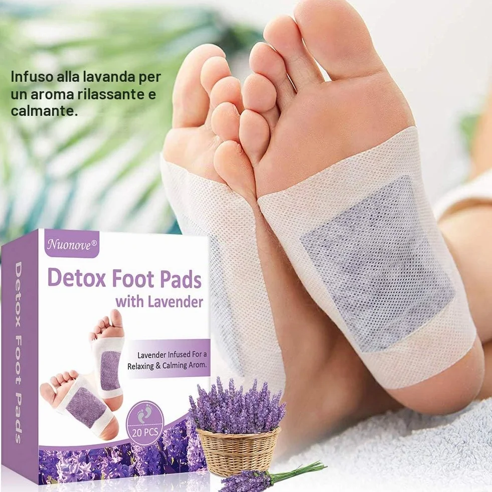 Cerotti Detox Patch per Piedi Lavanda 20 pc