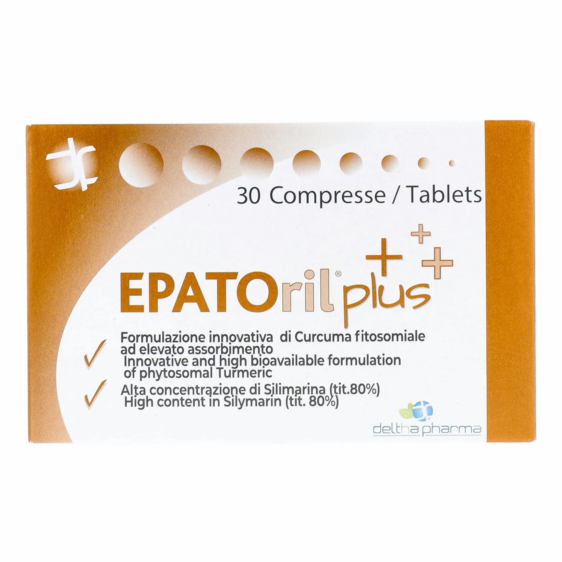Deltha Pharma Epatoril Plus Integratore per il Fegato 30 Compresse