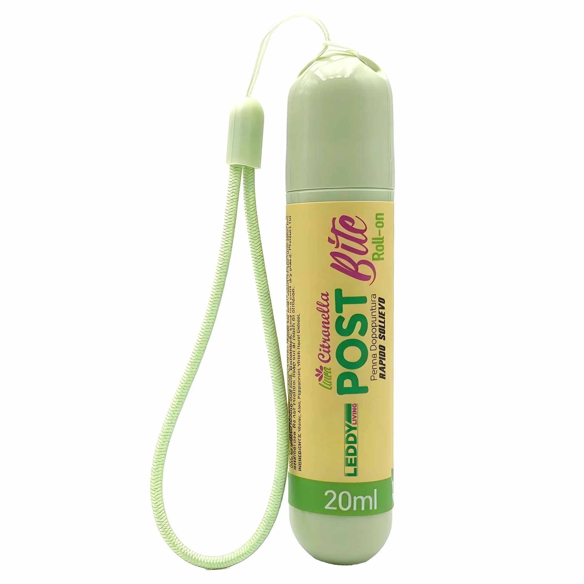 Penna Roll-On Dopopuntura Naturale - Sollievo Immediato da Prurito e Rossore per Punture di Zanzare, Vespe, Api, Zecche, Pulci, Meduse - Aloe, Menta e Citronella (20 ML)
