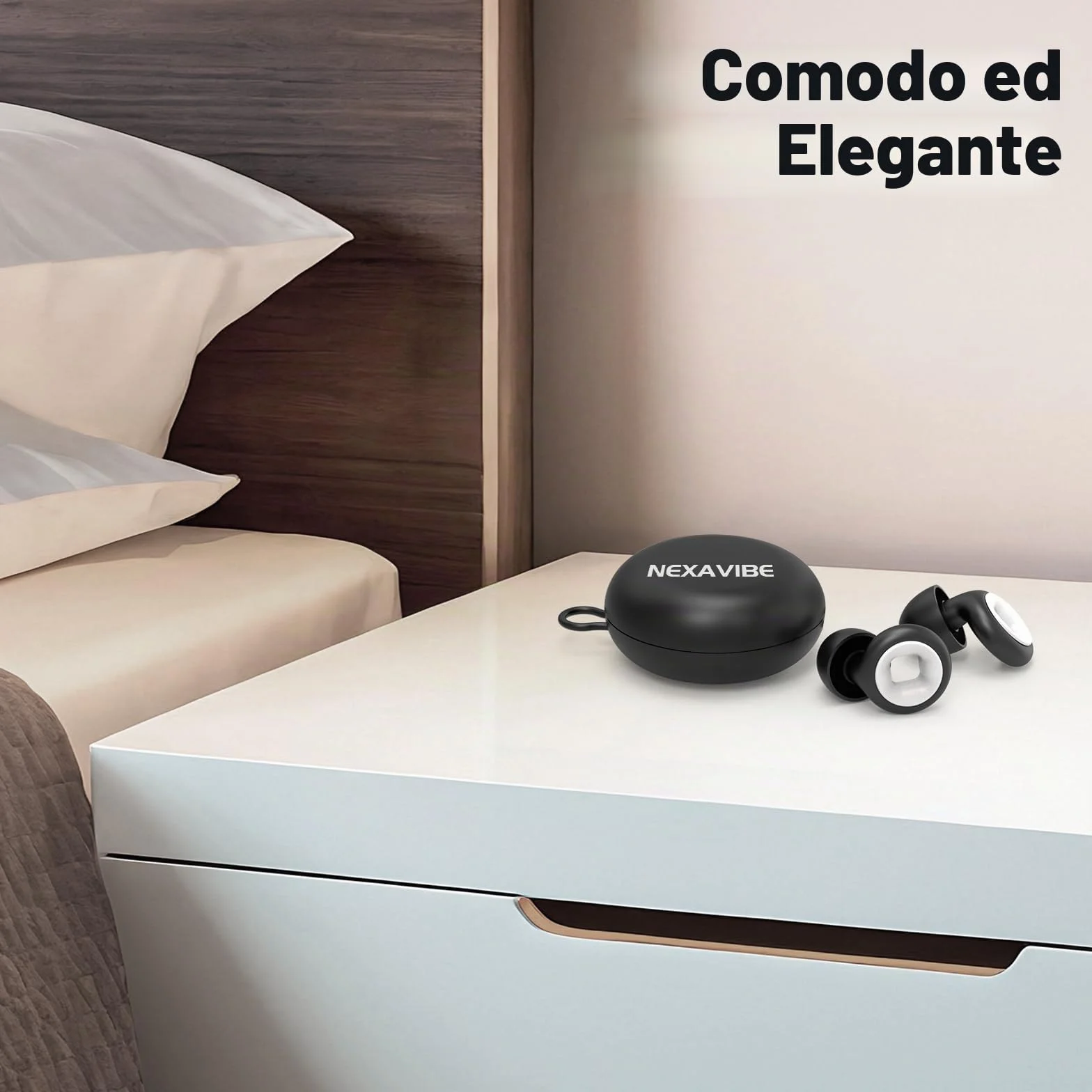 Tappi Auricolari Anti-Rumore 33dB in Silicone Riutilizzabili 3 Taglie per Adulti con Custodia
