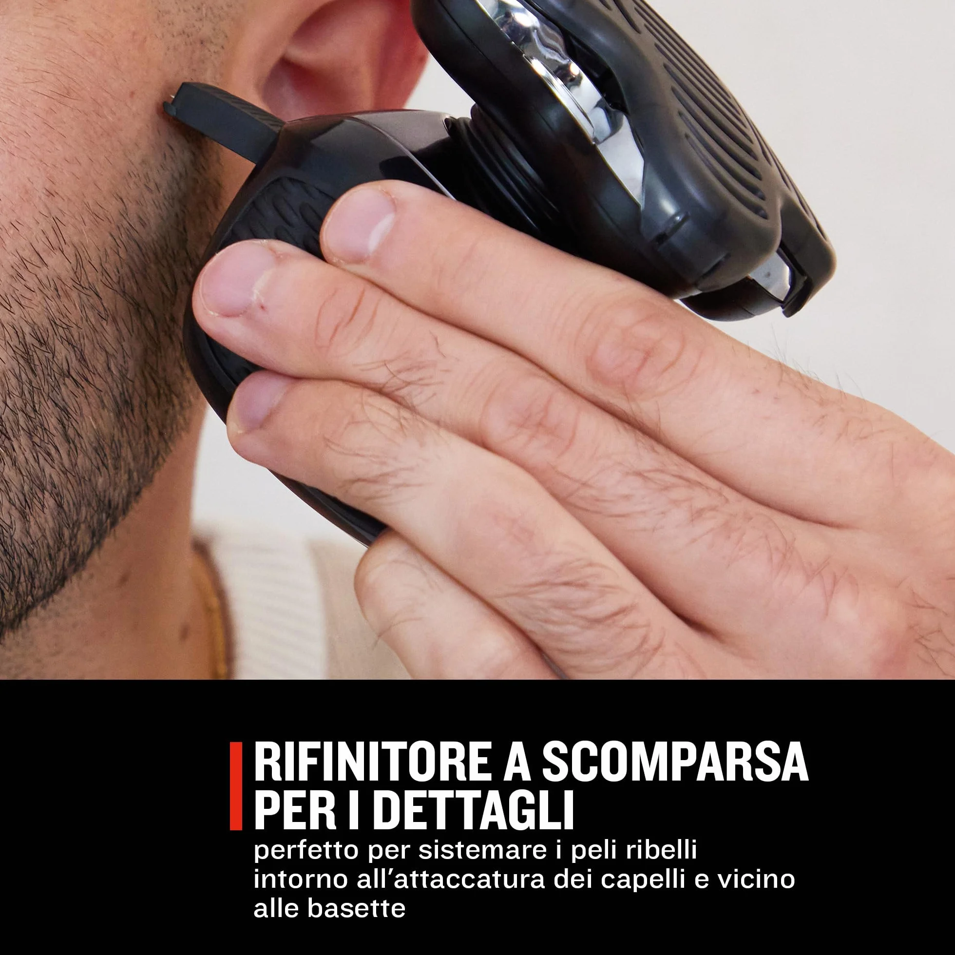 Remington Rasoio Testa Calva Uomo RX5 XR1501 - Lama a doppia traccia flessibili, Rasoio a testine Rotanti al litio, 5 testine di rasatura