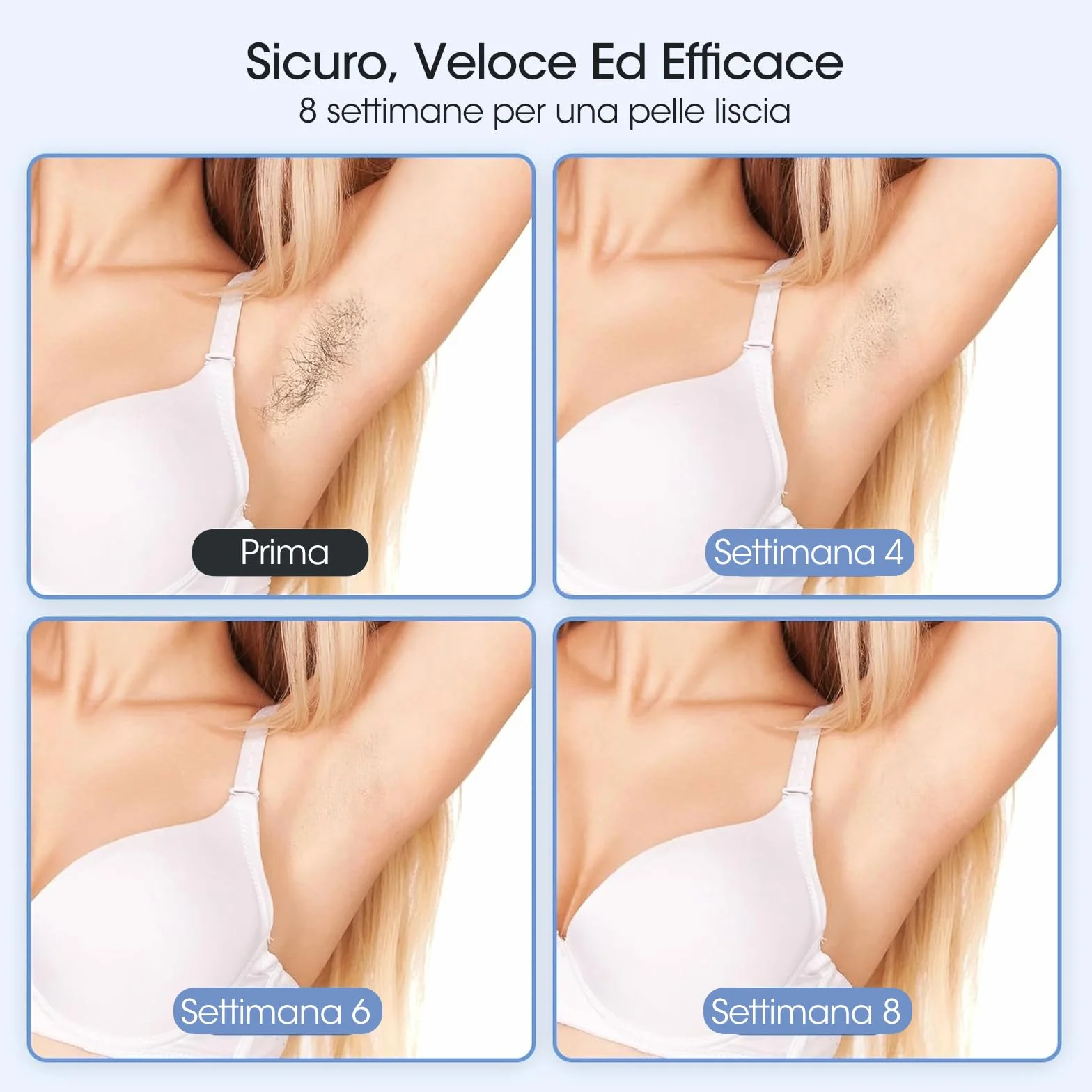 Epilatore Luce Pulsata,0,5 Episodi/Flashlight Depilazione Indolore a Punti di Ghiaccio con Due Precise Testine di Depilazione Per Il Viso,Adatte Per La Depilazione Di Viso,Ascelle,Gambe E Zona Bikini