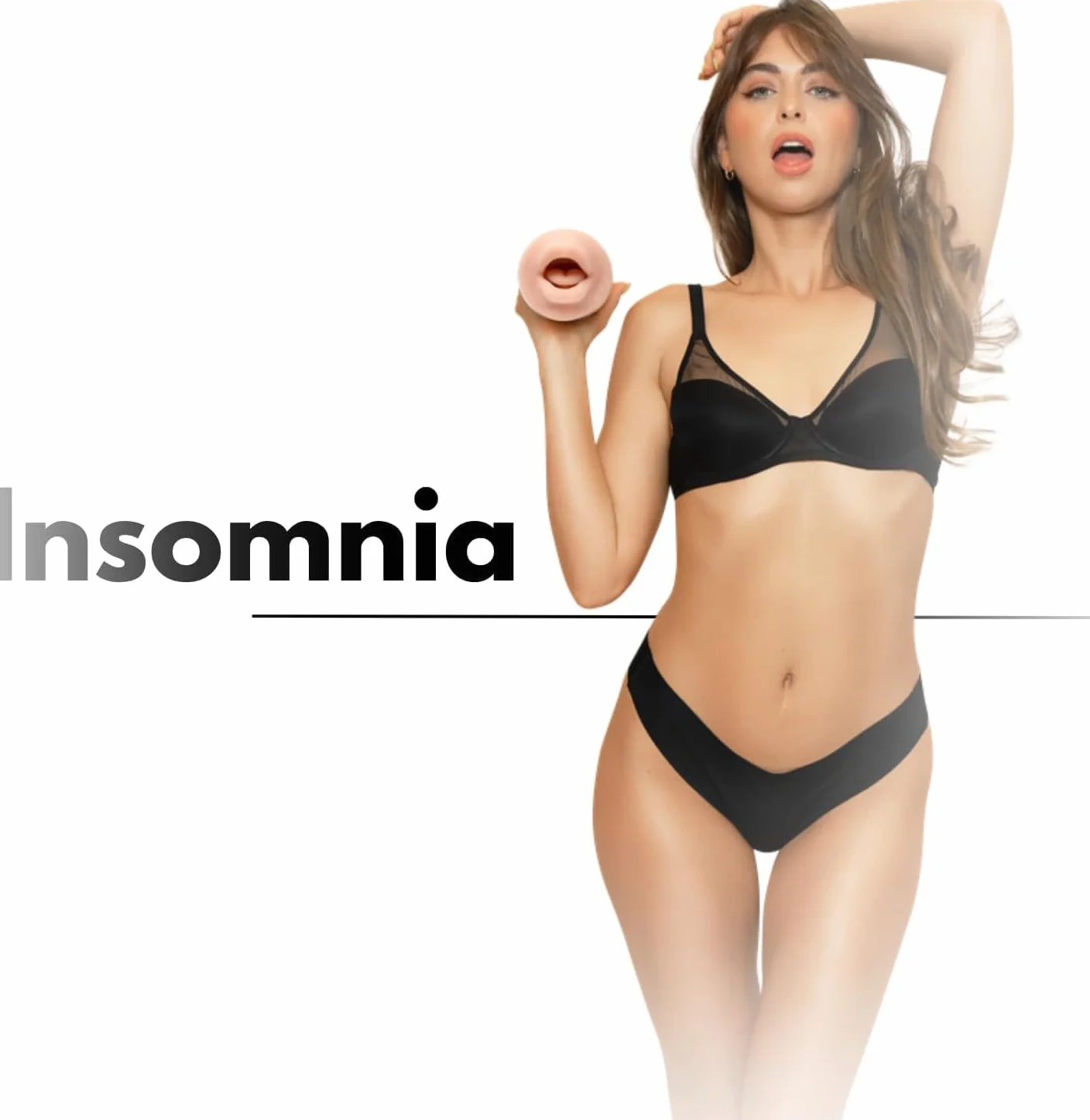 Fleshlight Riley Reid Insomnia (Mouth) - Masturbatore SuperSkin, giocattolo del sesso estremamente realistico