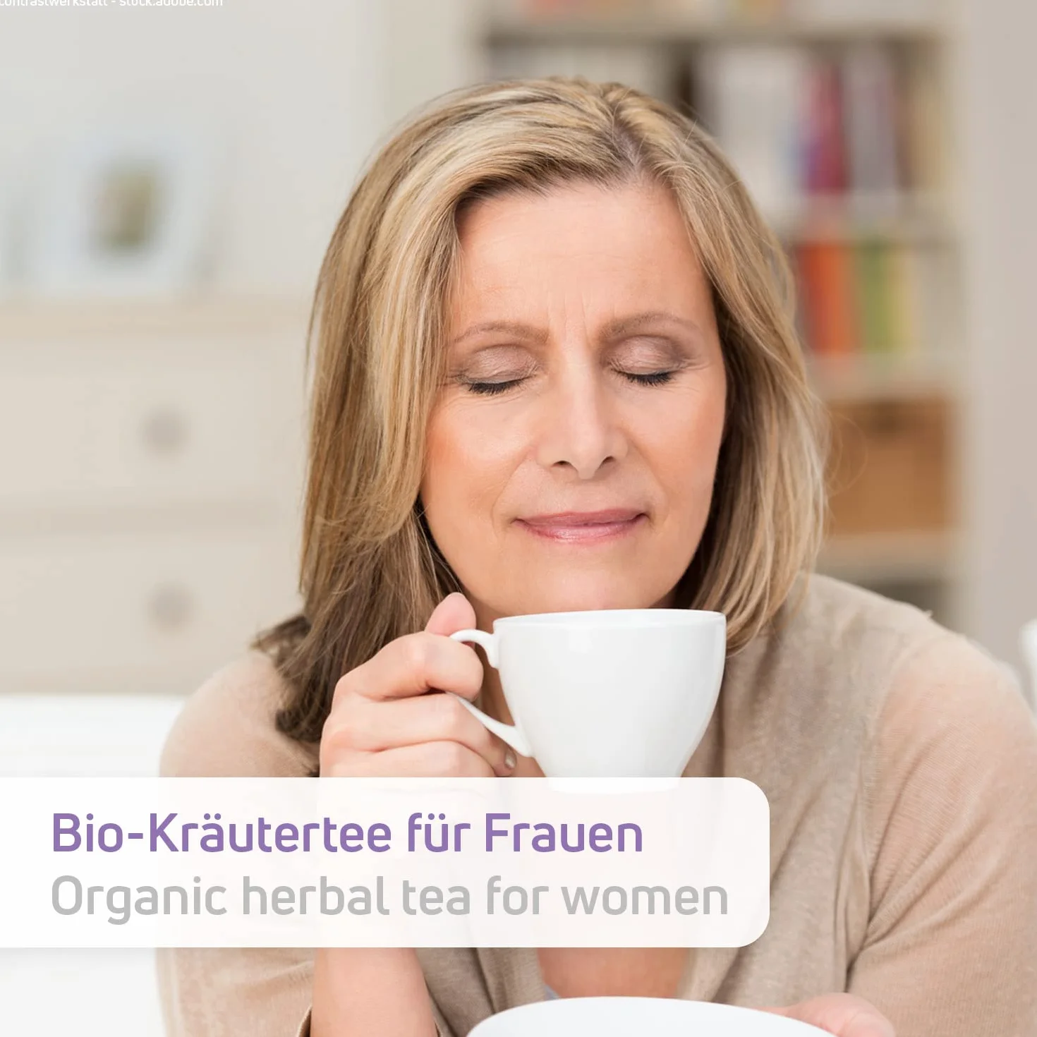 Tè per la menopausa, in qualità biologica per la menopausa e le vampate di calore con trifoglio rosso, 100 g (circa 40 tazze)