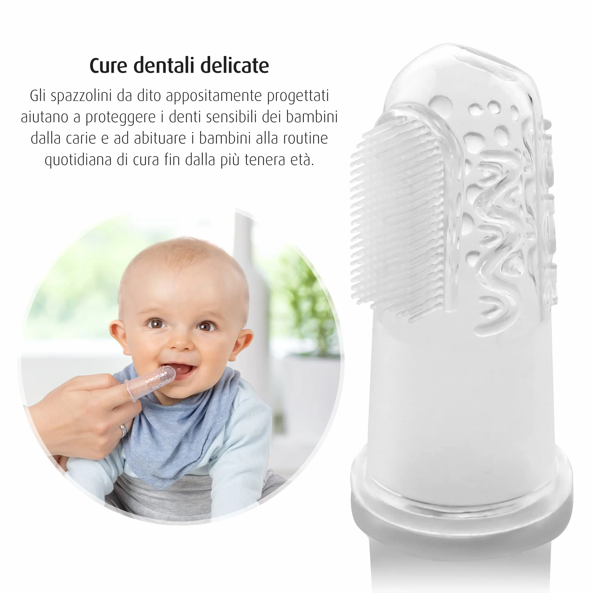 reer - Spazzolino da denti in silicone - 2 pezzi.